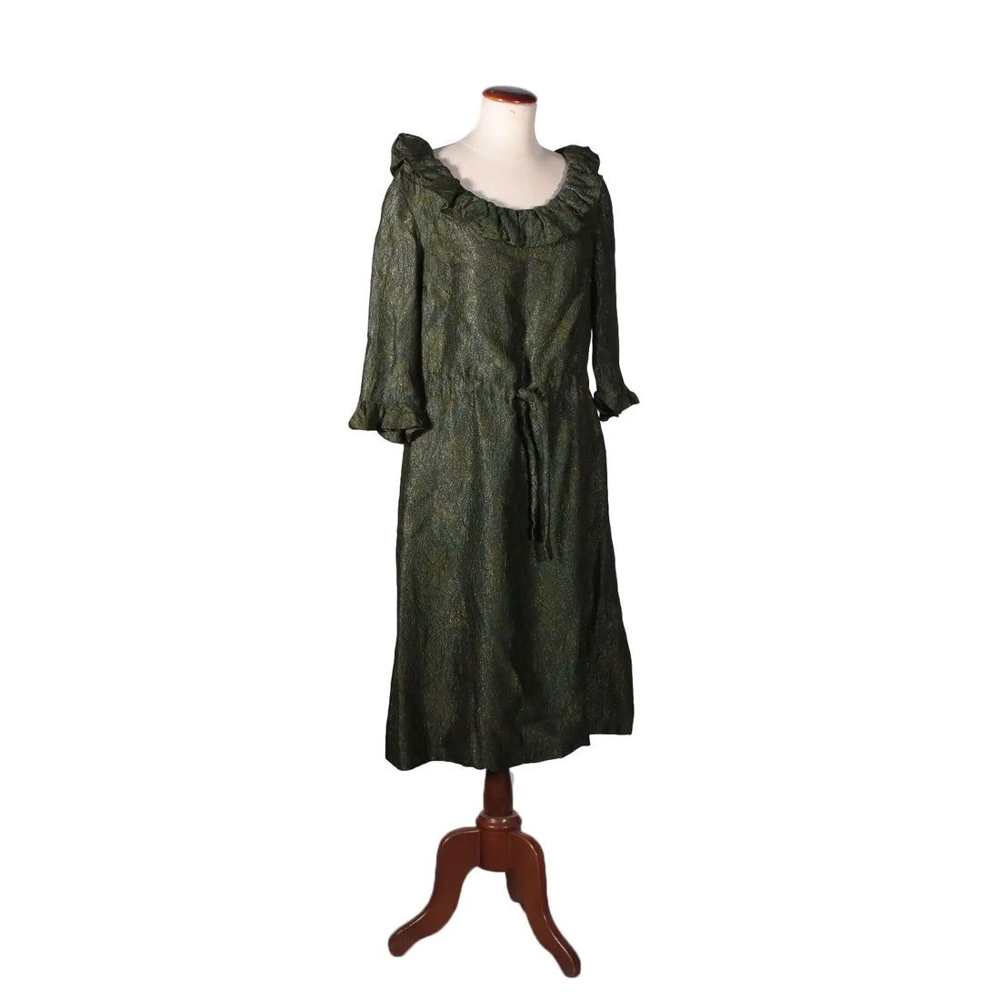 Vintage Dress Jacquard Iridescent Fabric UK Size 8 1950s-1960s | Clothing & House Linens | Vintage