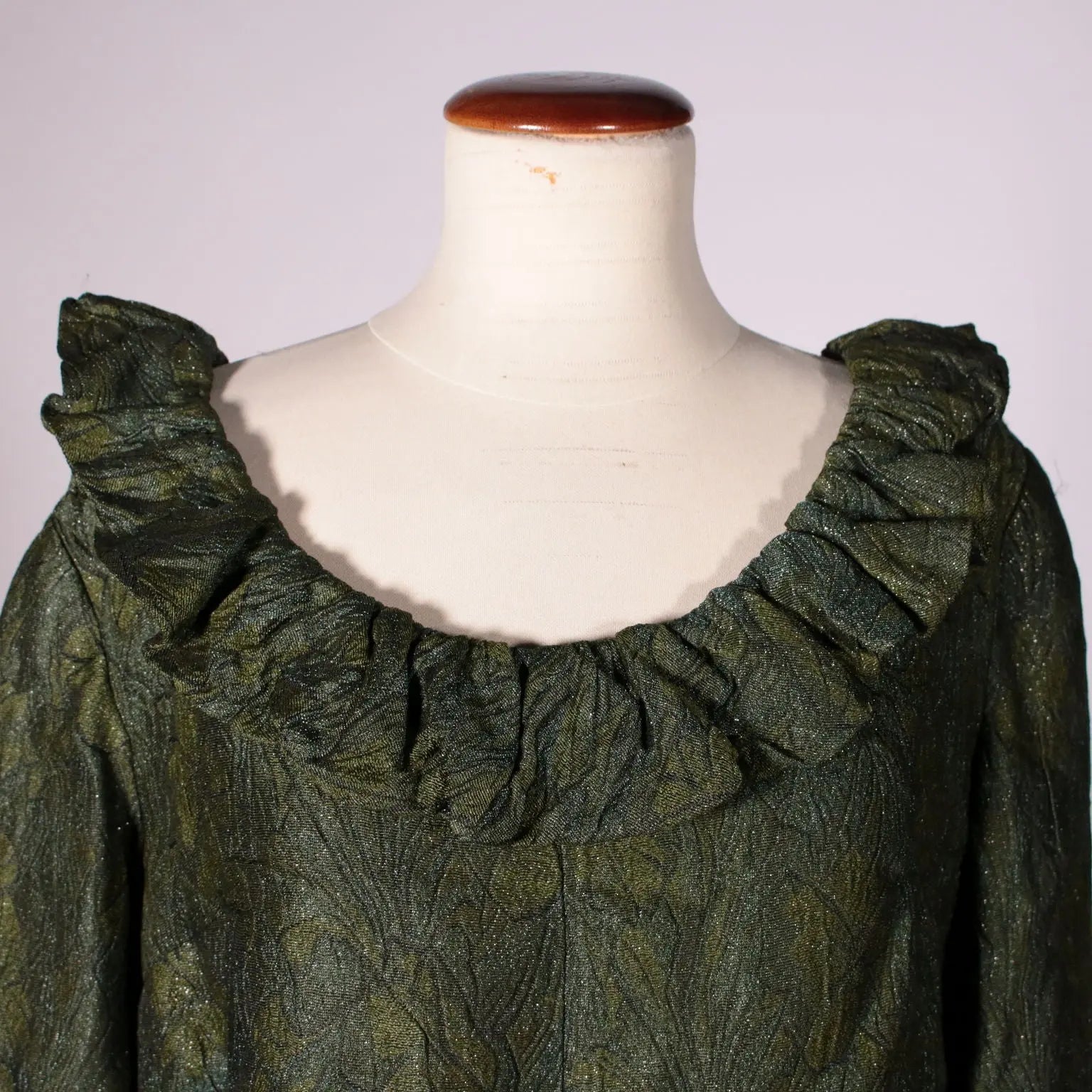Vintage Dress Jacquard Iridescent Fabric UK Size 8 1950s-1960s | Clothing & House Linens | Vintage