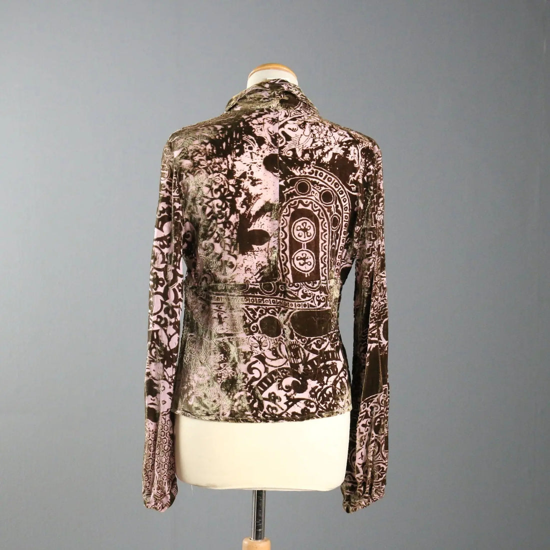 Just Cavalli Blouse Silk Blend UK Size 12 Second Hand Italy