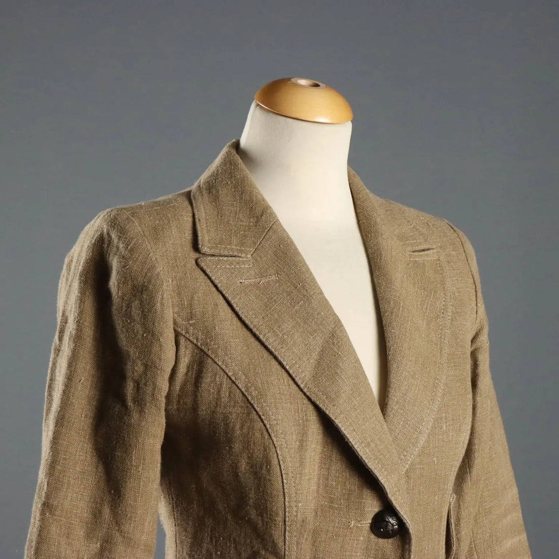 Smythe Single-Breasted Blazer Metal Buttons UK Size 10 Second Hand