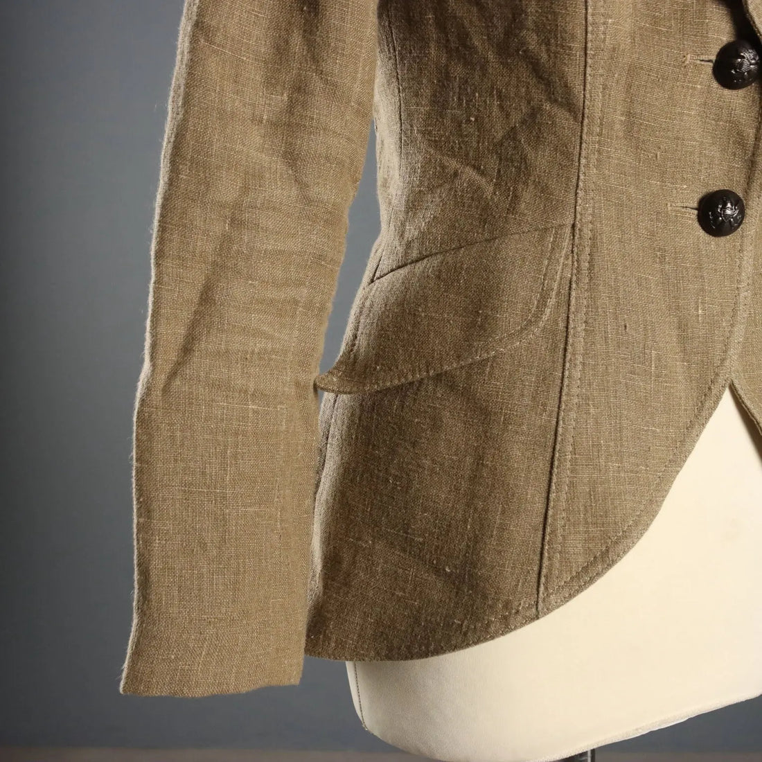 Smythe Single-Breasted Blazer Metal Buttons UK Size 10 Second Hand