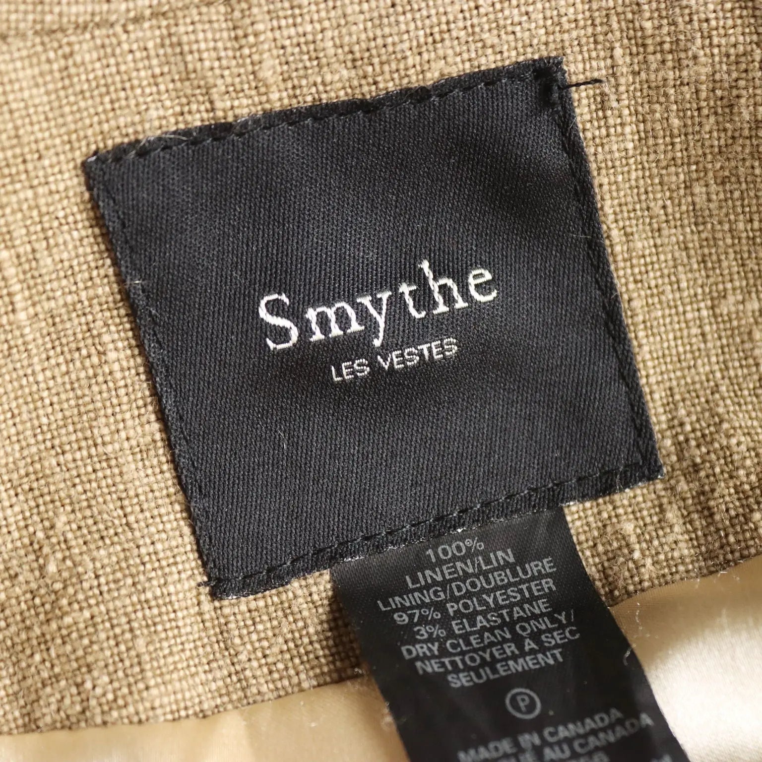 Smythe Single-Breasted Blazer Metal Buttons UK Size 10 Second Hand