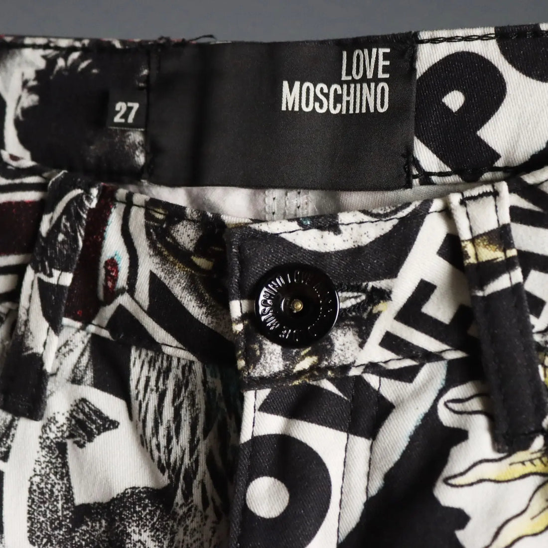 Love Moschino Pants Punk-Pop UK Size 10 Second Hand