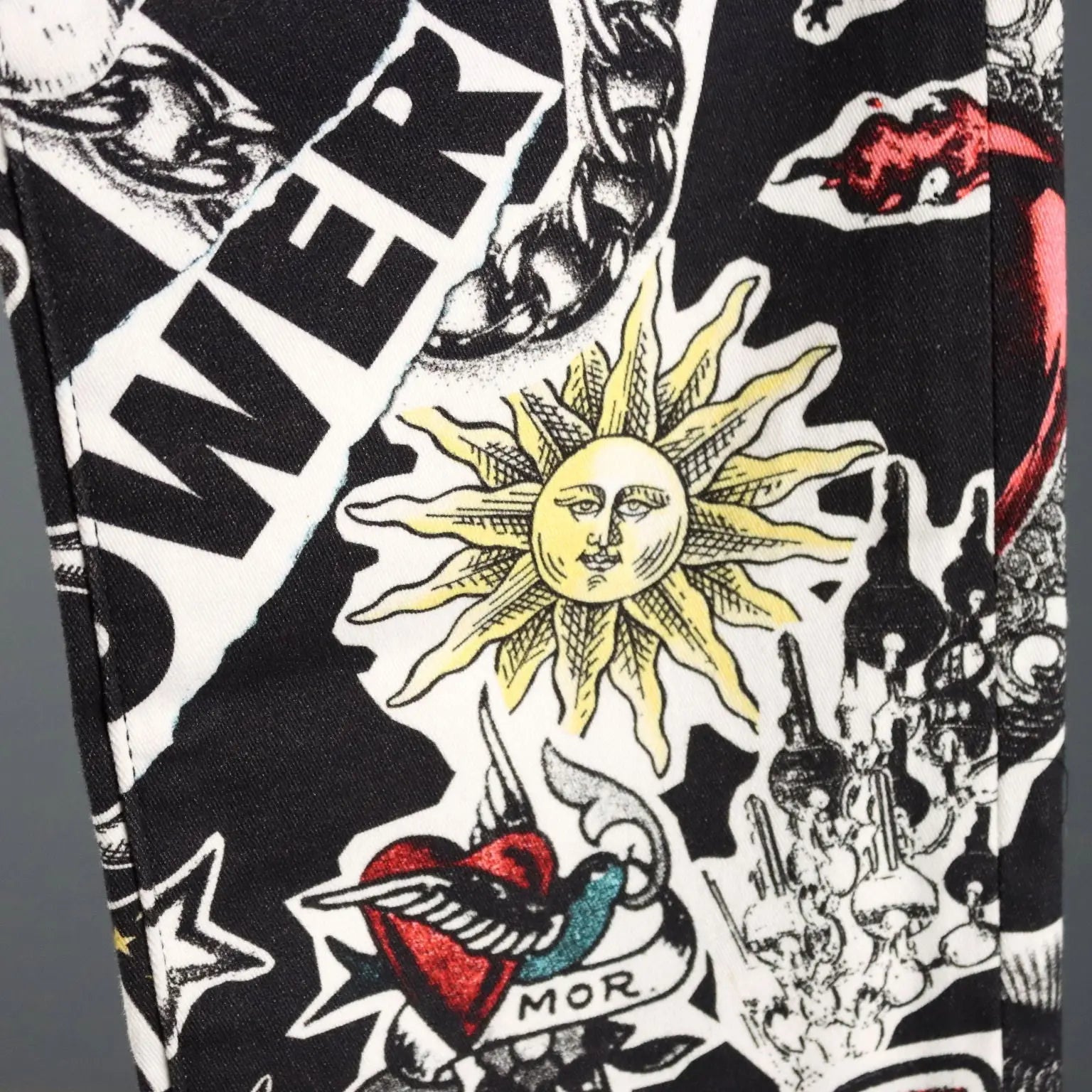 Love Moschino Pants Punk-Pop UK Size 10 Second Hand