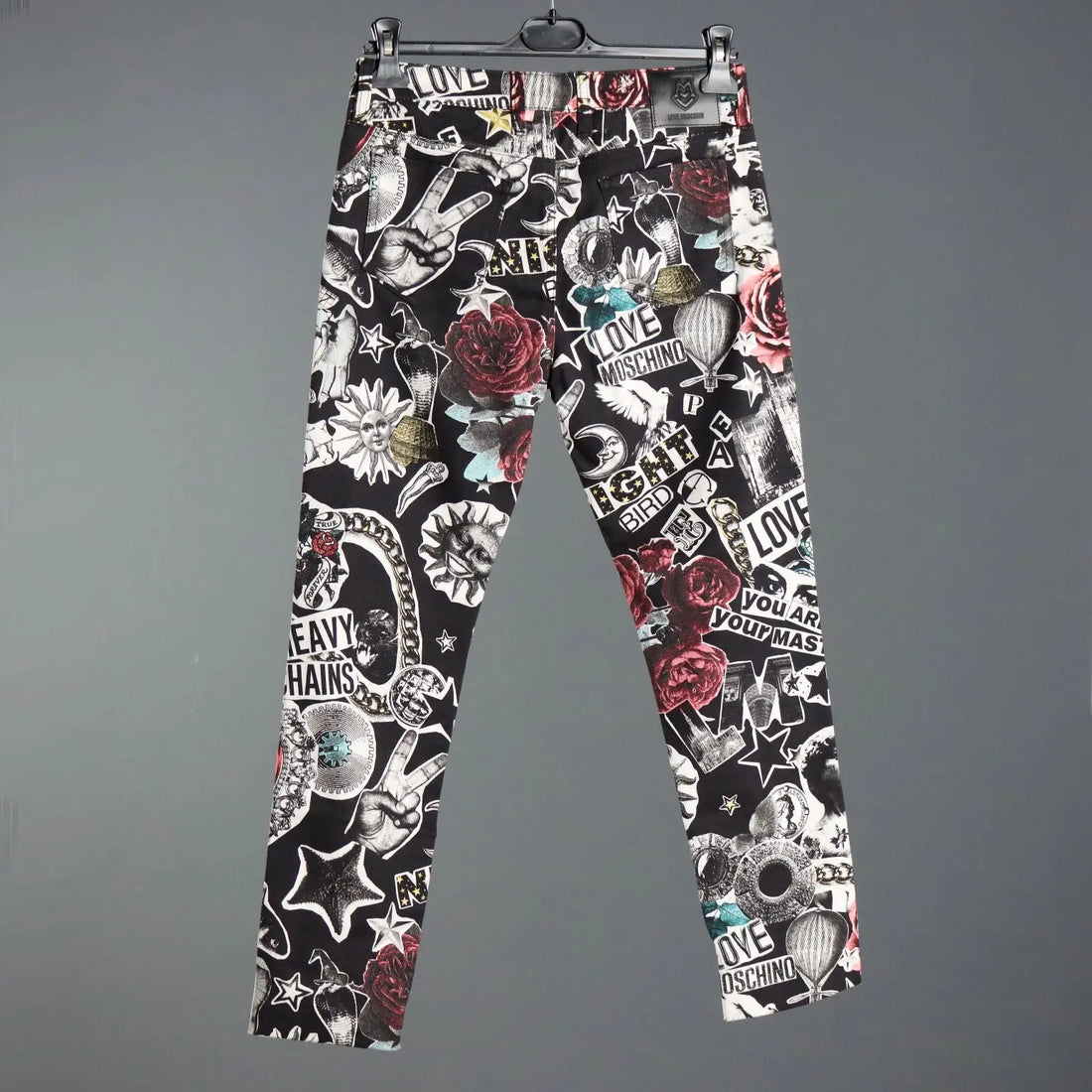 Love Moschino Pants Punk-Pop UK Size 10 Second Hand