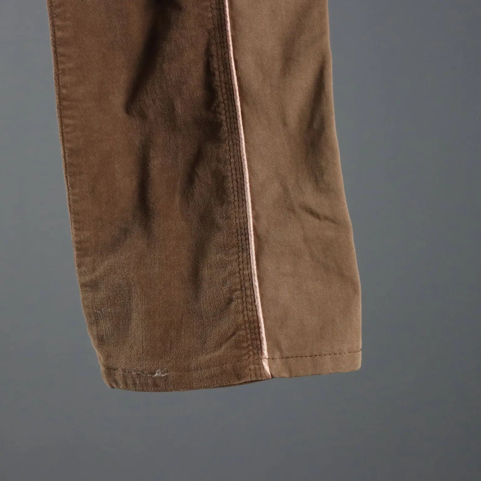 Just Cavalli Brown Velvet Y2K Trousers UK Size 10 Second Hand