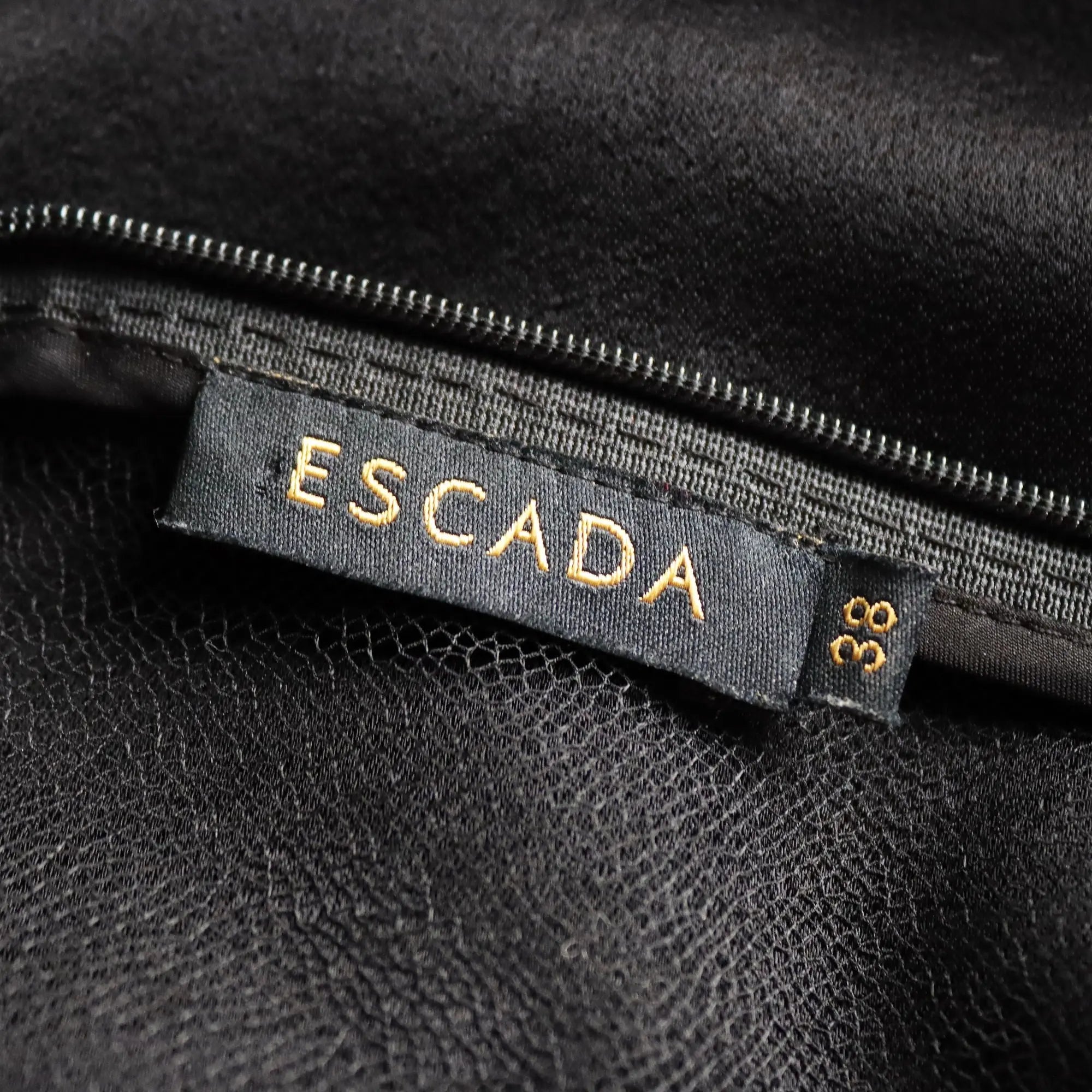 Escada Black Sheath Dress Tulle and Satin UK Size 12/14 Germany
