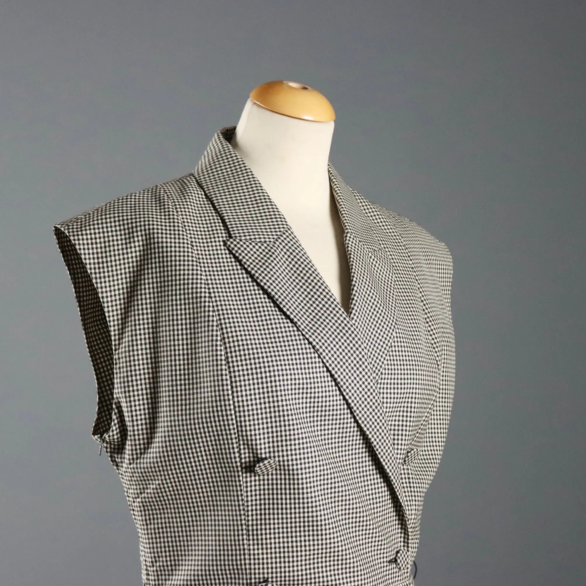 Sleeveless Blazer Alexander McQueen Wool UK Size 14 Second Hand