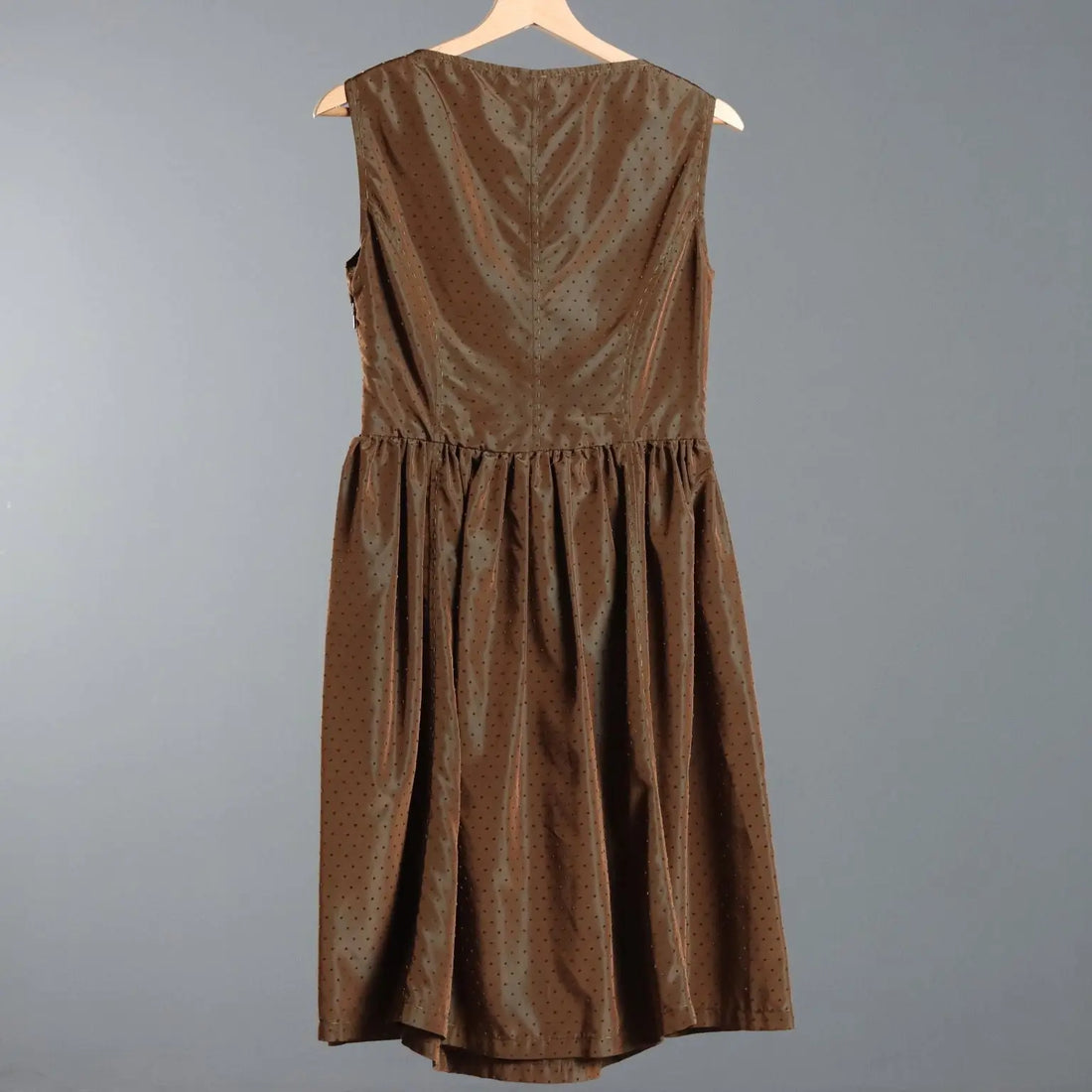 Sonia Fortuna Brown Silk Cocktail Dress UK Size 14 Second Hand