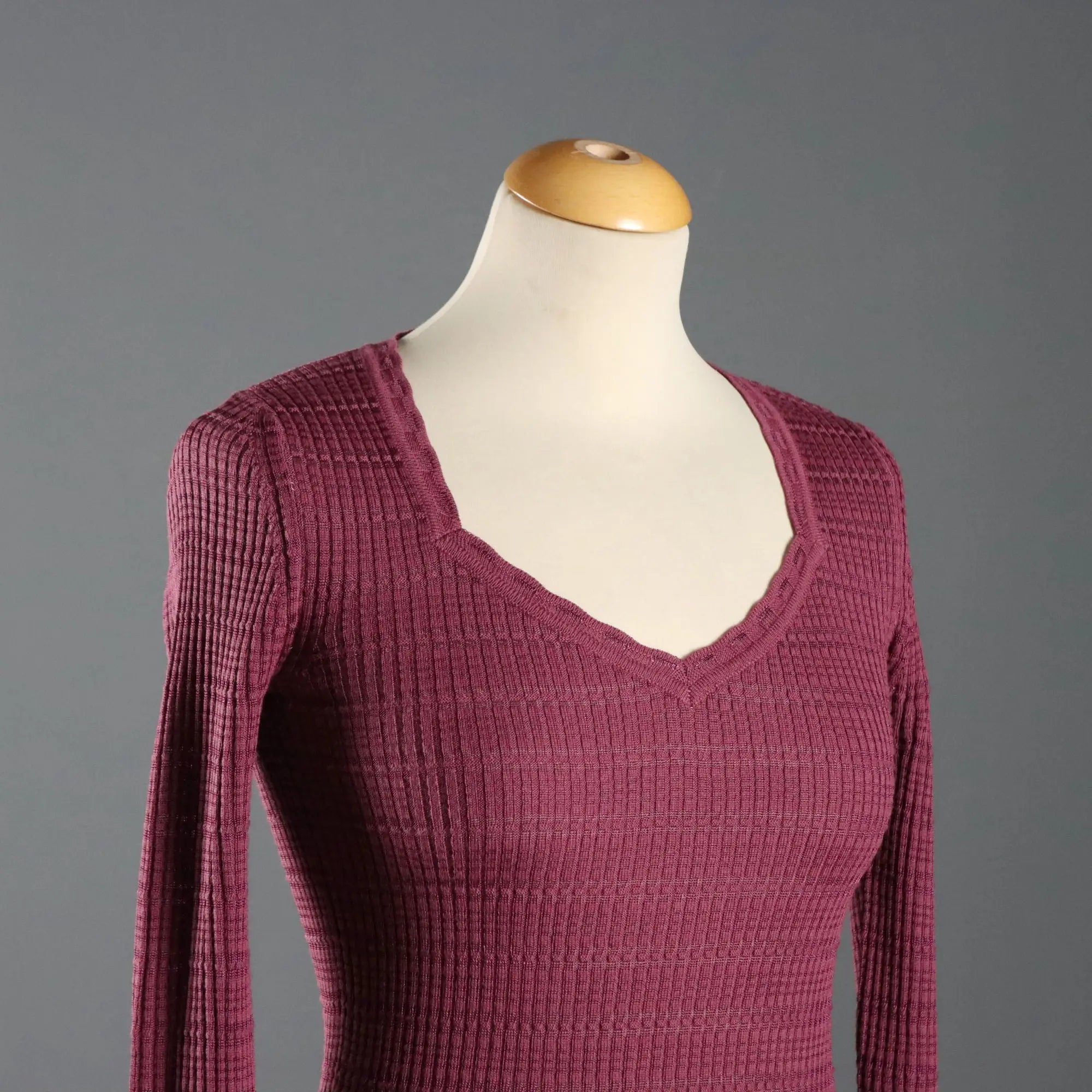 Missoni Dress V-Shaped Cotton UK Size 7 Second Hand Italy