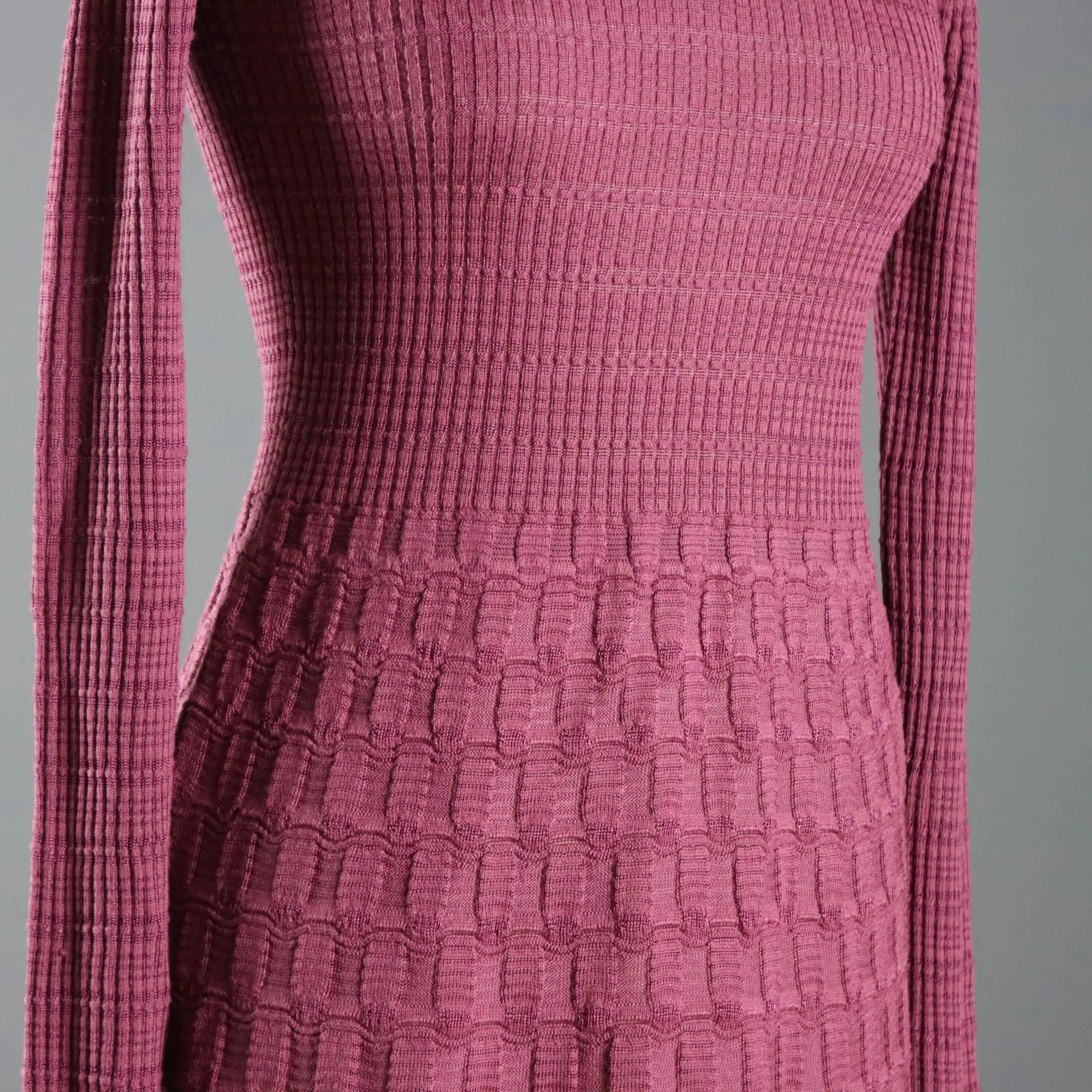 Missoni Dress V-Shaped Cotton UK Size 7 Second Hand Italy