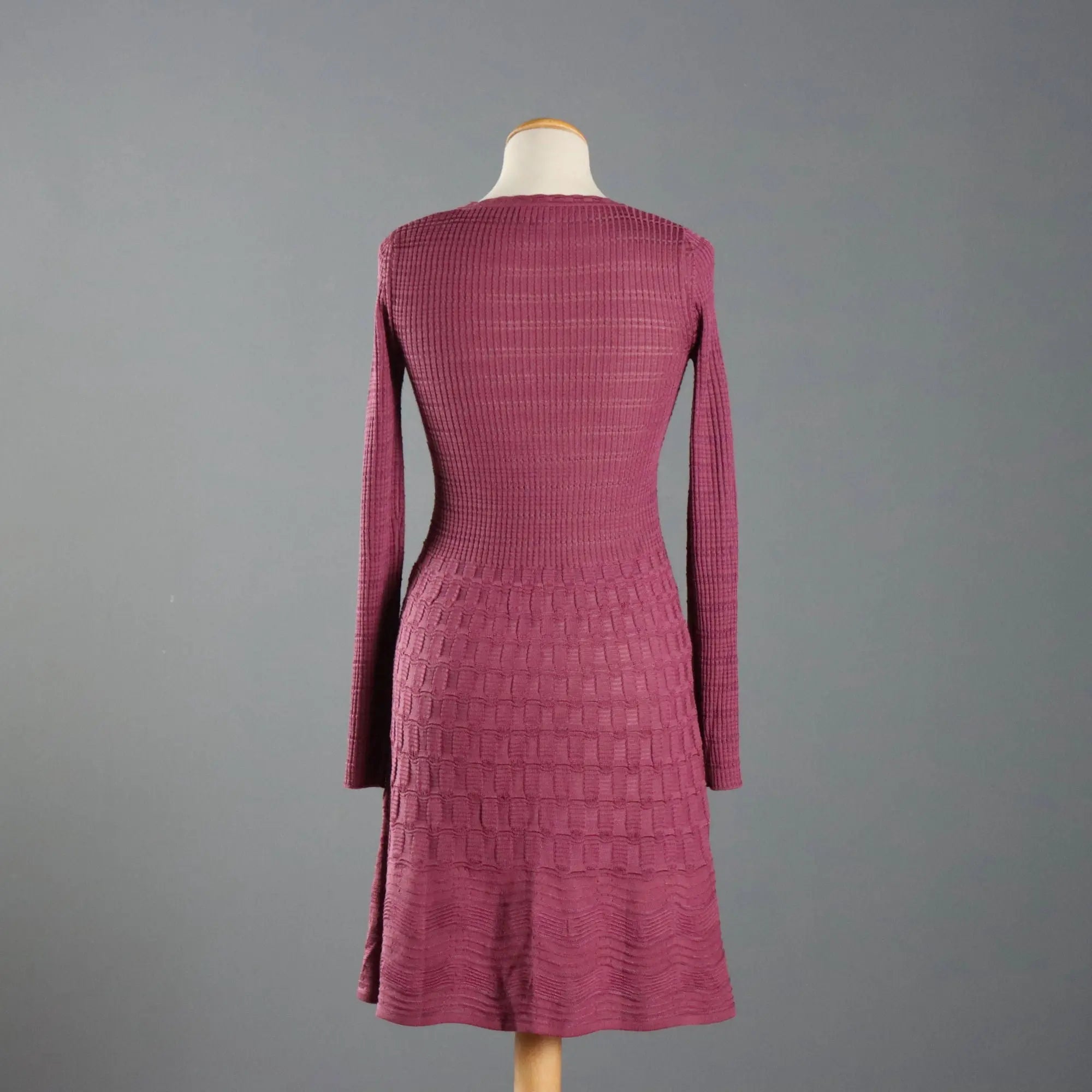 Missoni Dress V-Shaped Cotton UK Size 7 Second Hand Italy