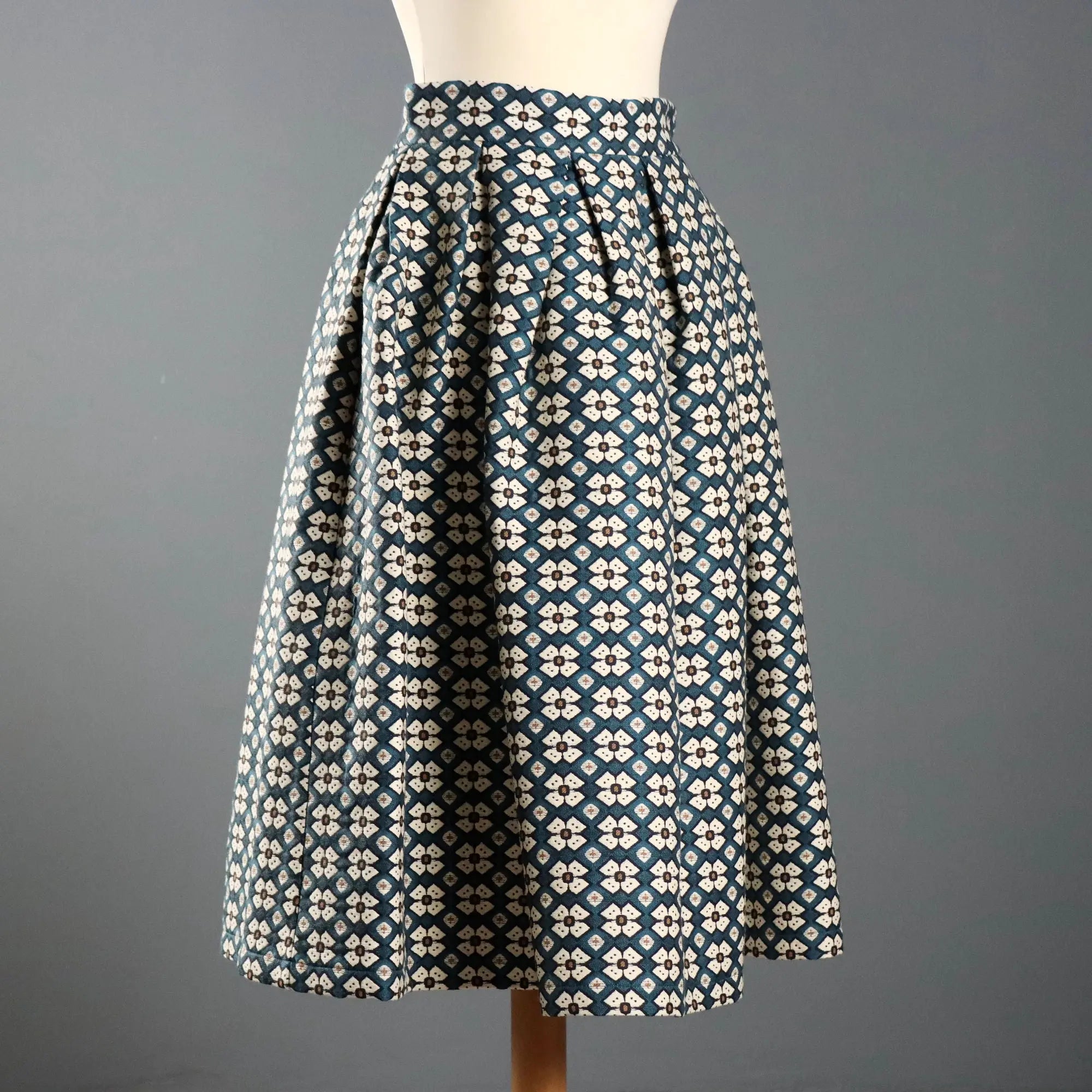 Department 5 Jacquard Midi Skirt Geometric Pattern UK Size 12