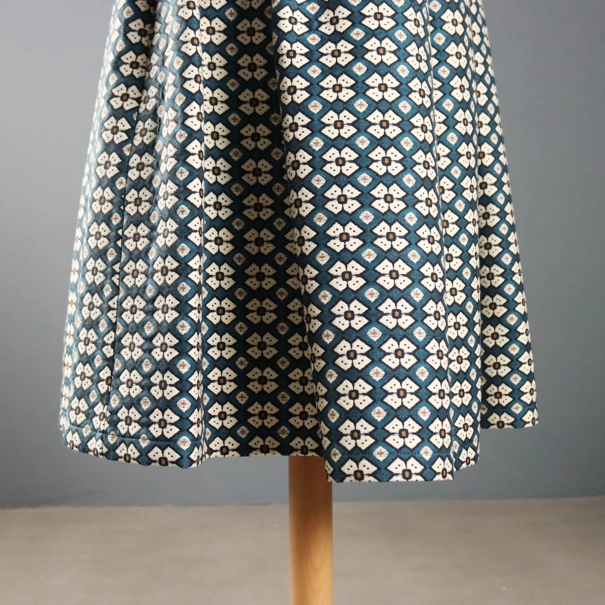 Department 5 Jacquard Midi Skirt Geometric Pattern UK Size 12
