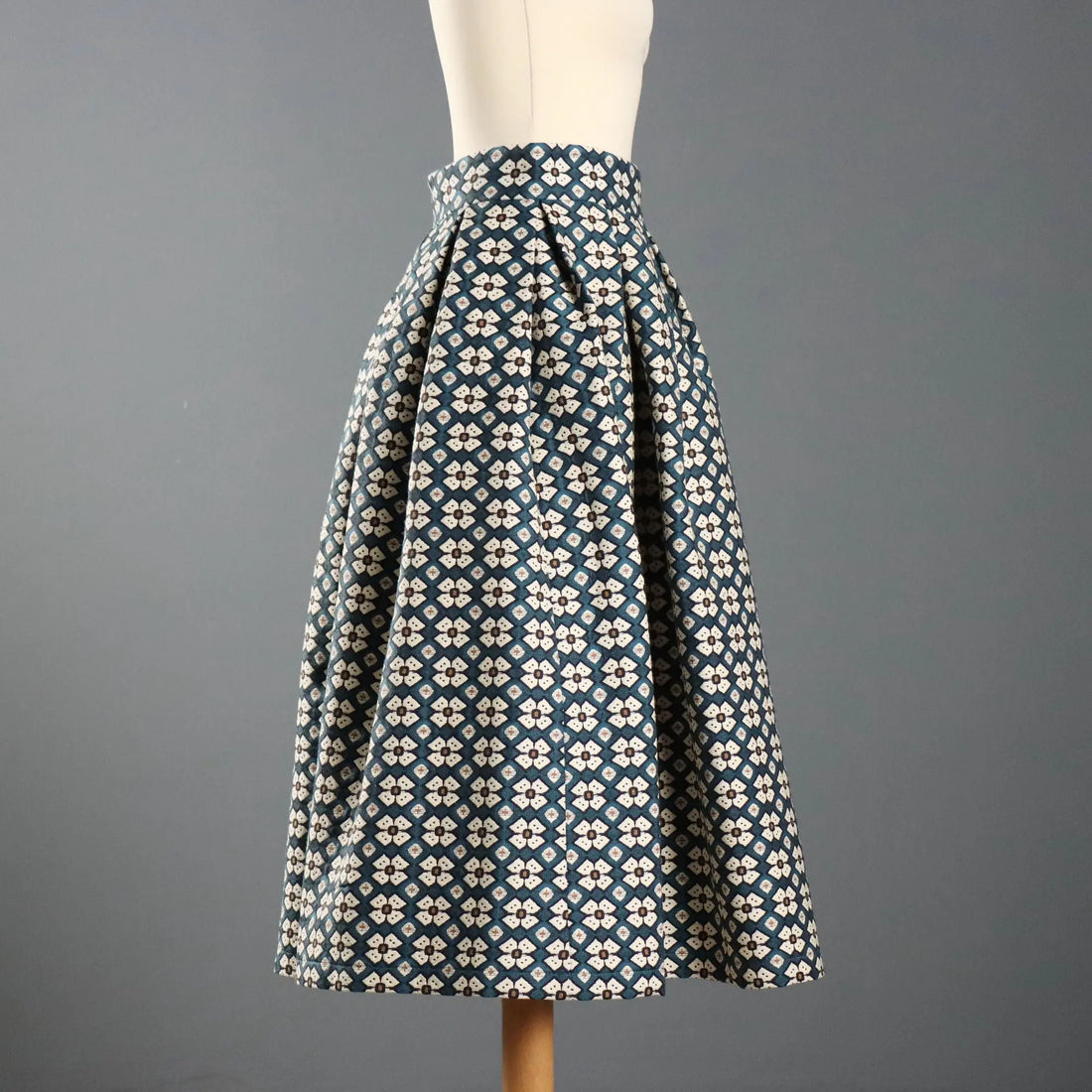 Department 5 Jacquard Midi Skirt Geometric Pattern UK Size 12