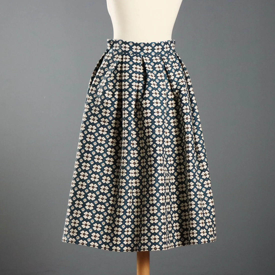 Department 5 Jacquard Midi Skirt Geometric Pattern UK Size 12