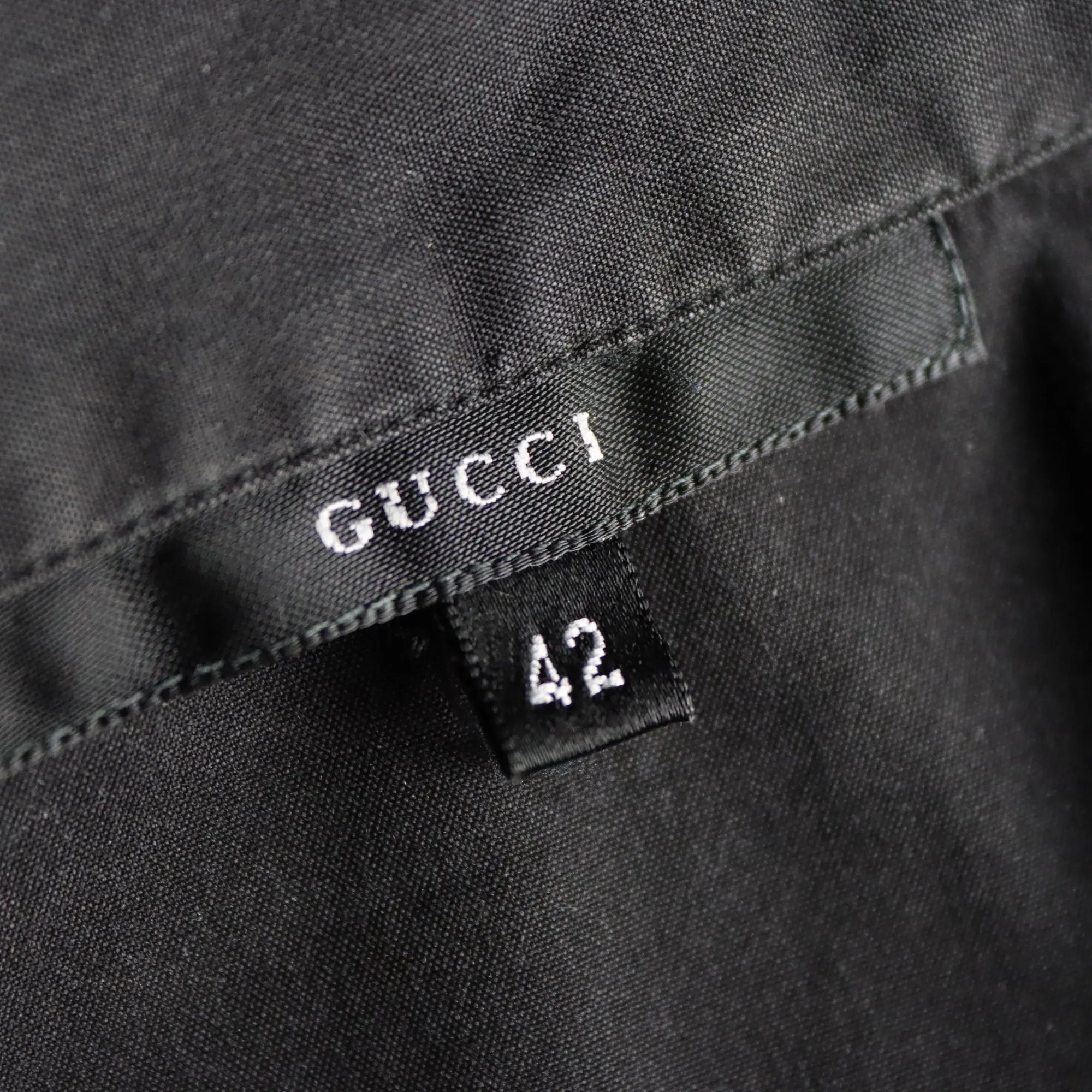 Gucci Y2K Shirt Tom Ford Period Cotton UK Size 10 Second Hand