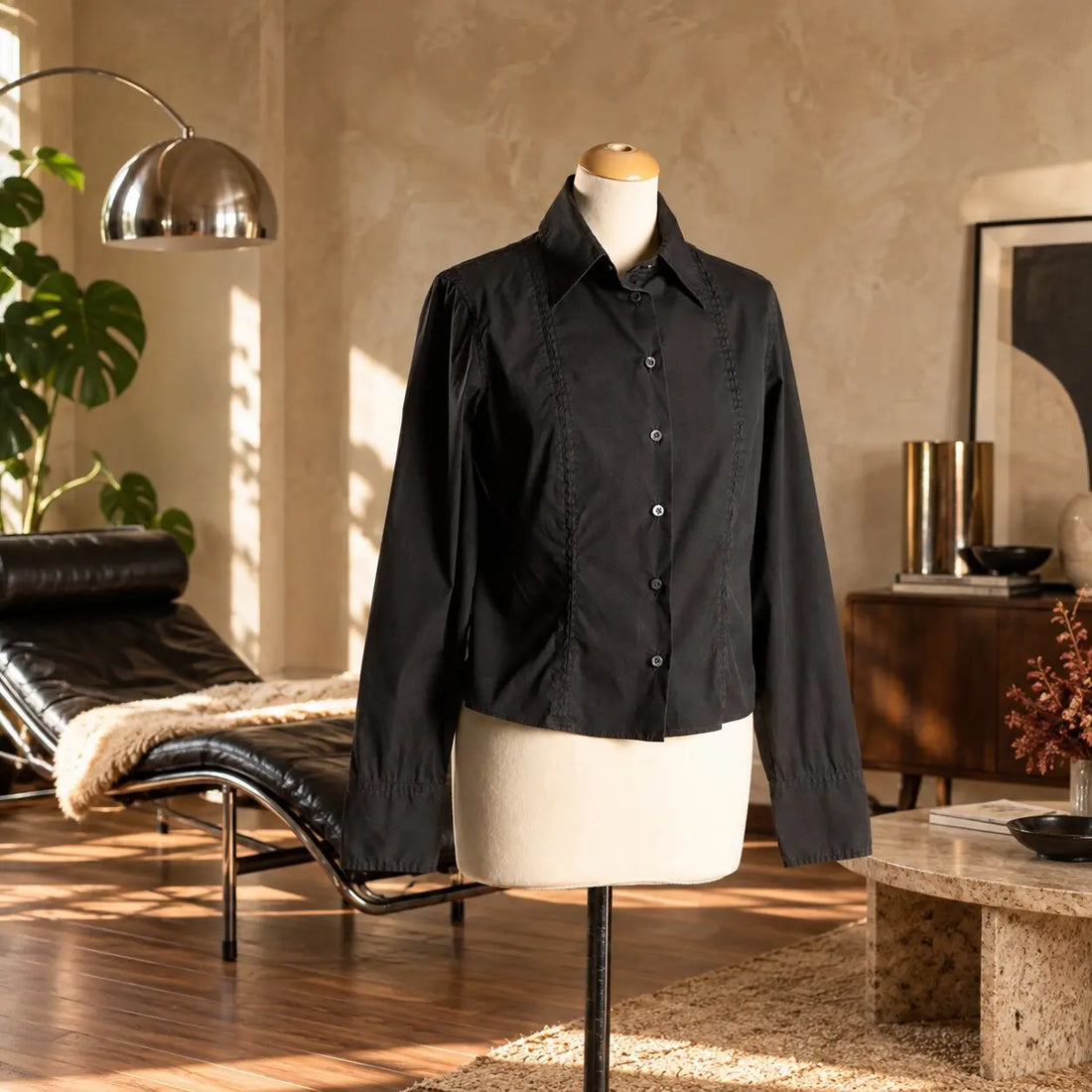 Gucci Y2K Shirt Tom Ford Period Cotton UK Size 10 Second Hand