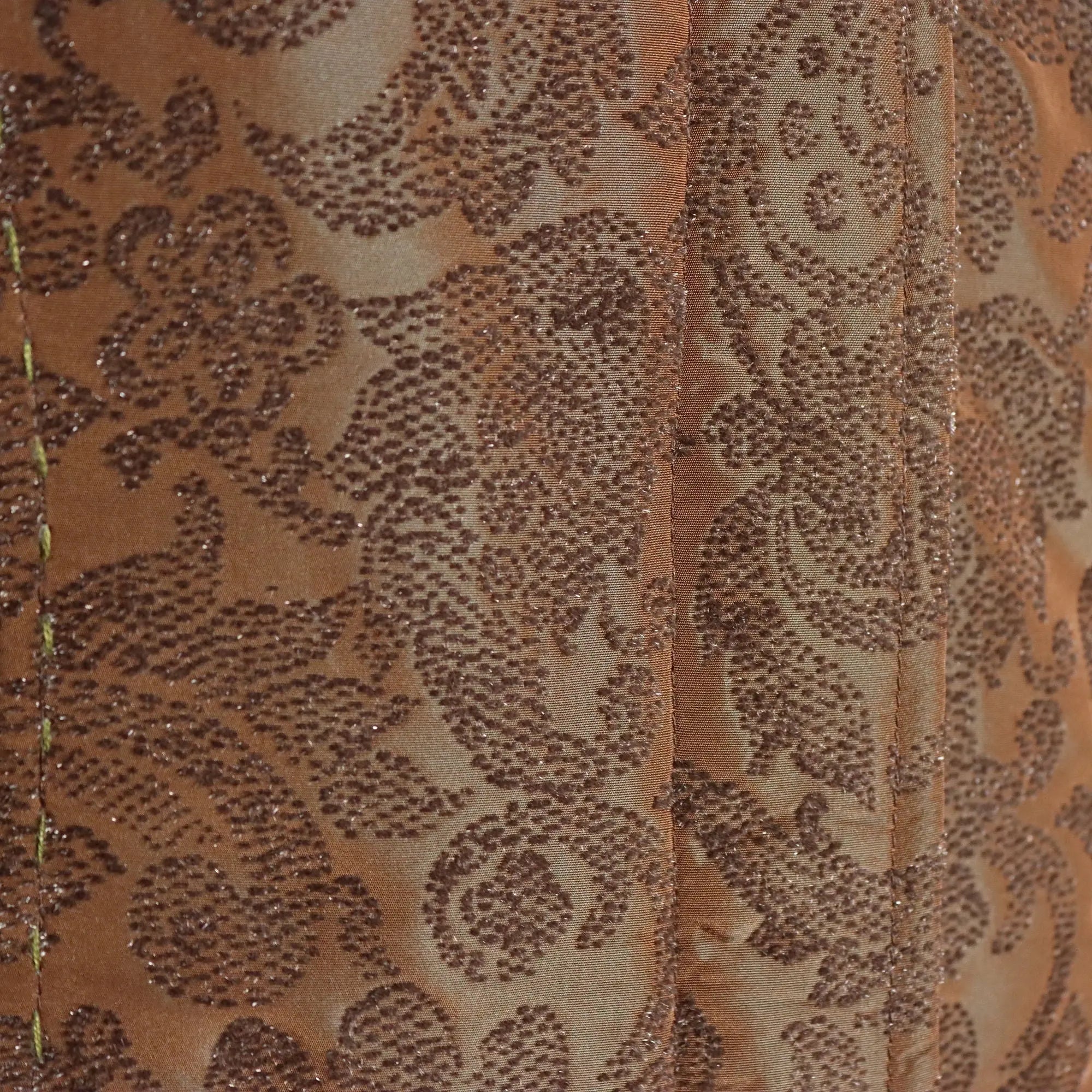 Brown Brocade Overcoat Sonia Fortuna Brown Fabric UK Size 14