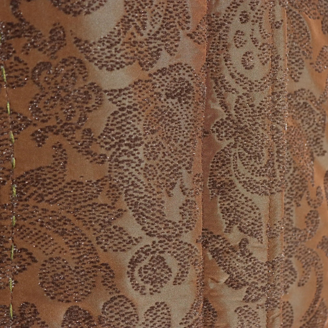 Brown Brocade Overcoat Sonia Fortuna Brown Fabric UK Size 14