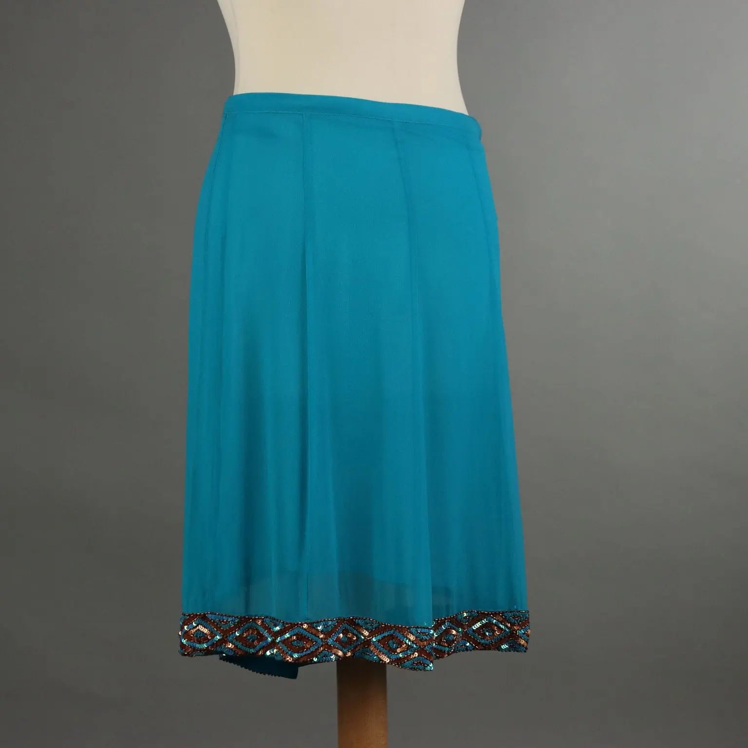 Nico Fontana Skirt Silk UK Size 12/14 Second Hand Italy