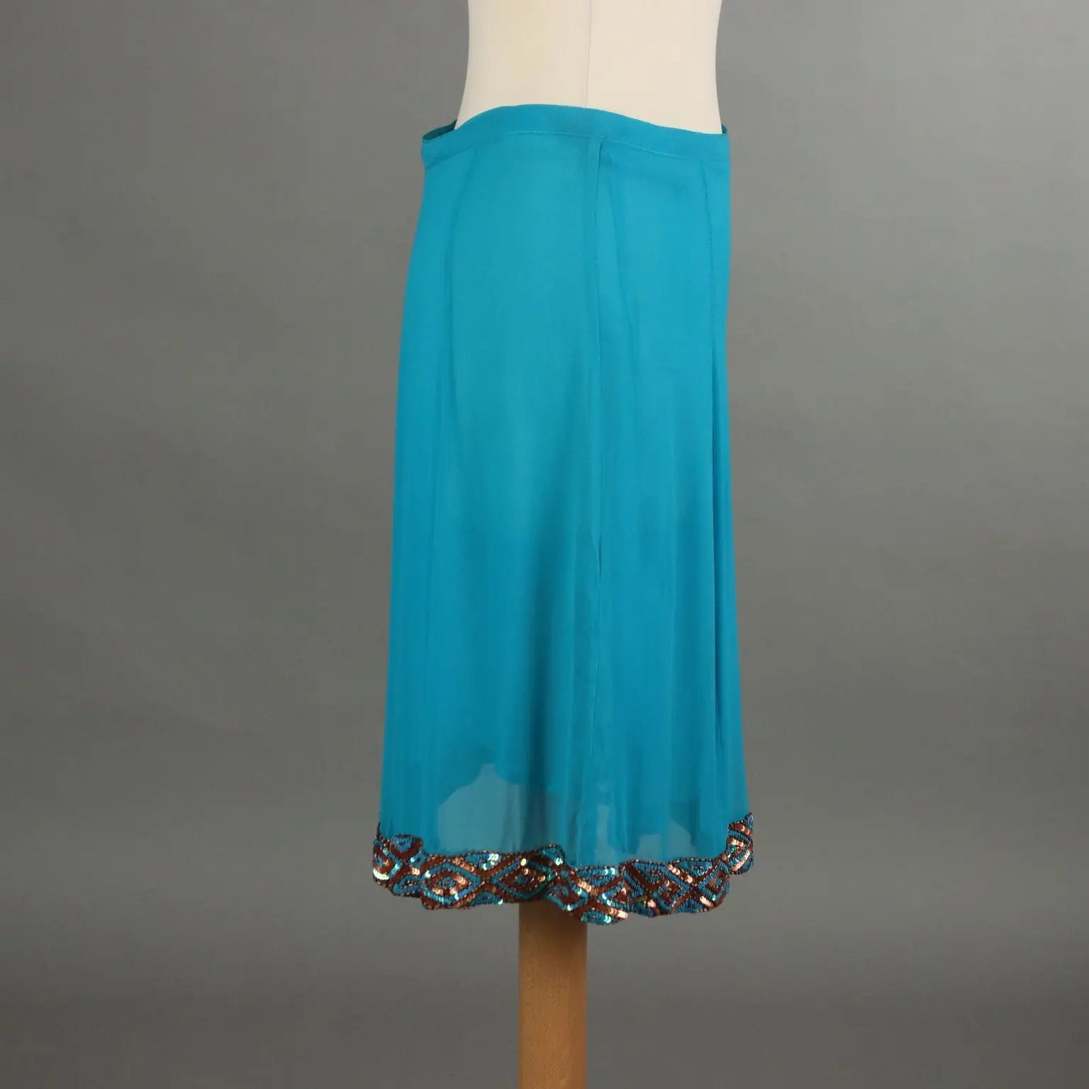 Nico Fontana Skirt Silk UK Size 12/14 Second Hand Italy