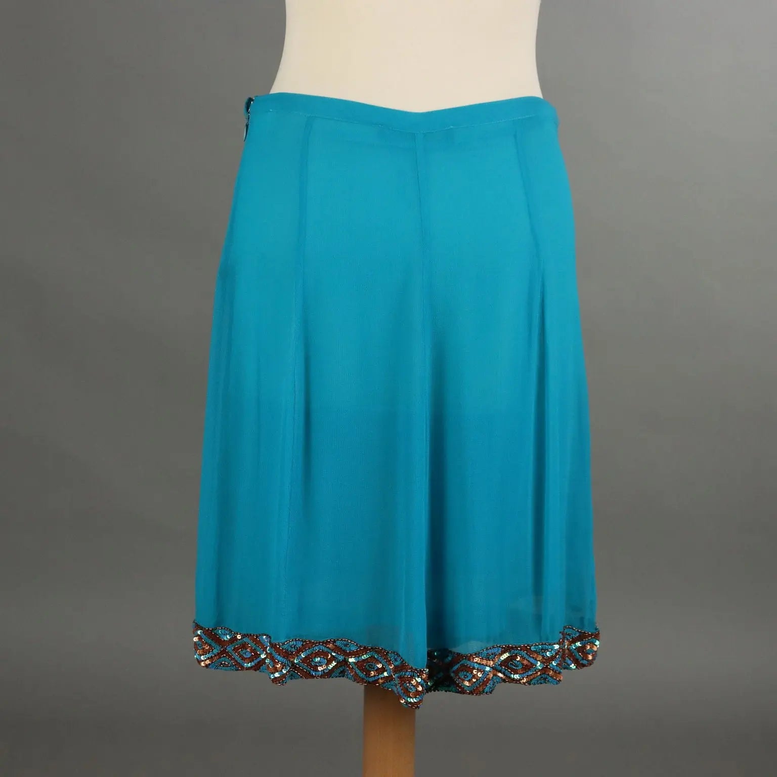 Nico Fontana Skirt Silk UK Size 12/14 Second Hand Italy