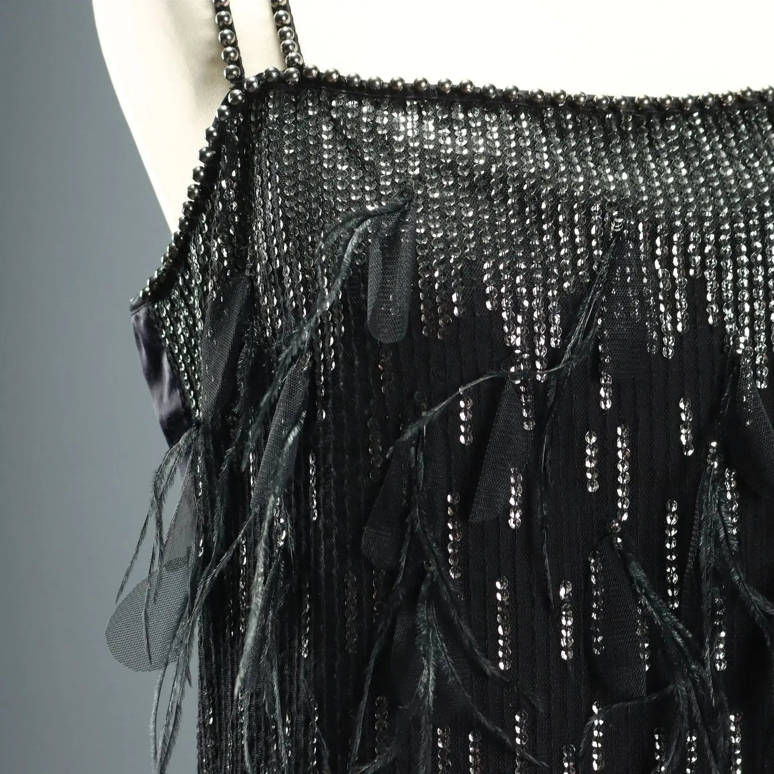 Pinko Dress Paillettes Feathers Zip UK Size 16 Second Hand Italy - UK Size 16 | Clothing & House Linens | Second hand