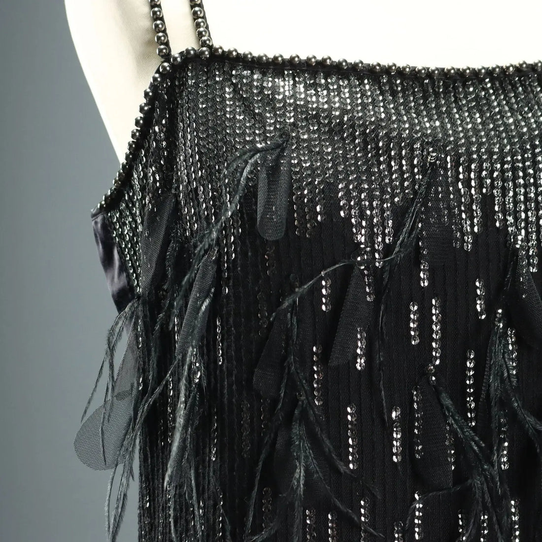 Pinko Dress Paillettes Feathers Zip UK Size 16 Second Hand Italy - UK Size 16 | Clothing & House Linens | Second hand