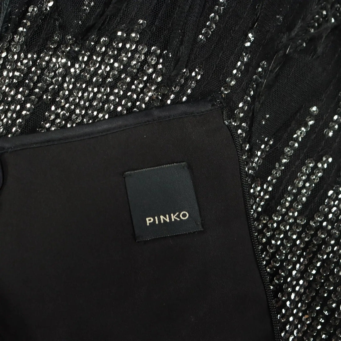 Pinko Dress Paillettes Feathers Zip UK Size 16 Second Hand Italy - UK Size 16 | Clothing & House Linens | Second hand