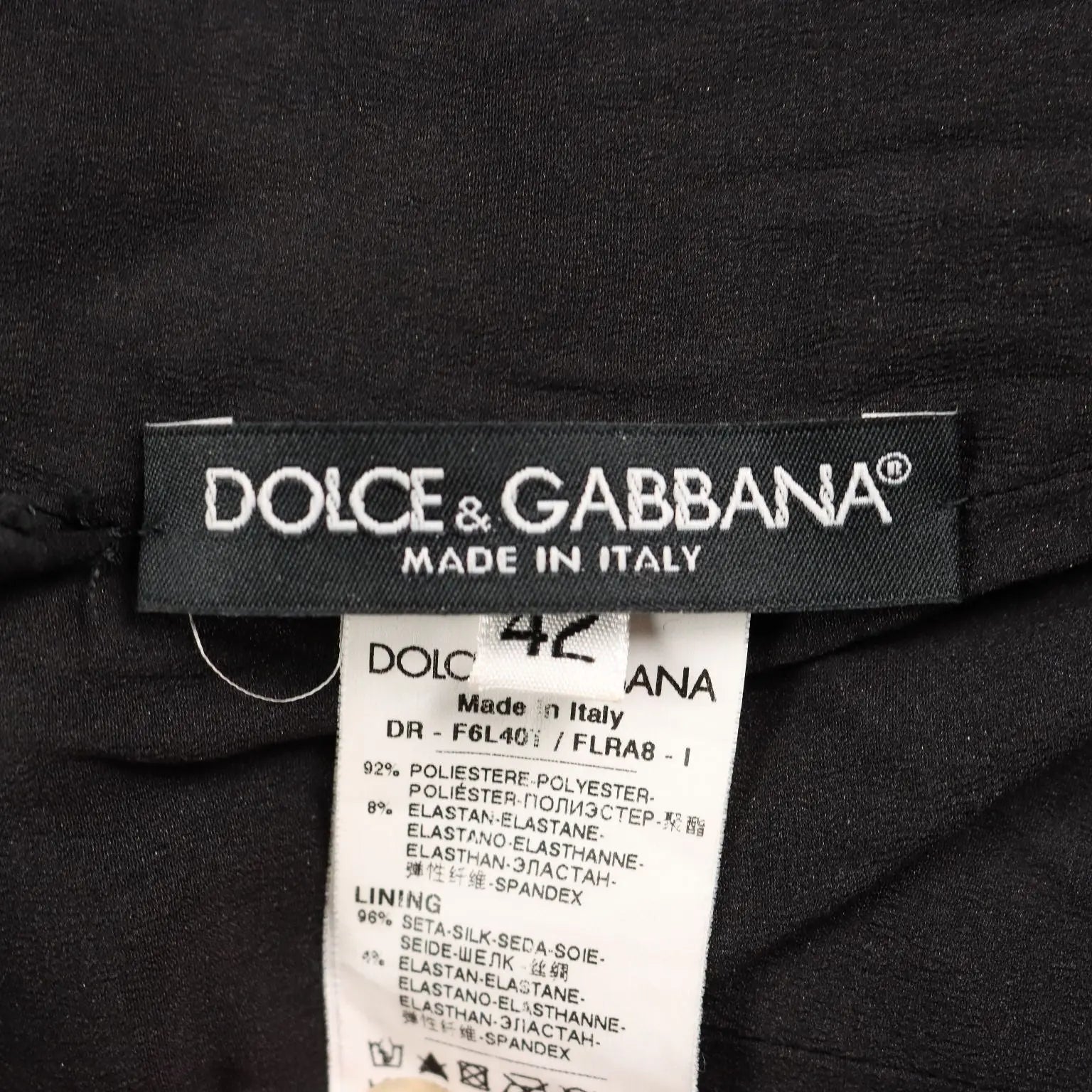 Dolce & Gabbana Dress Black Silk Second Hand UK Size 14 - UK Size 14 | Clothing & House Linens | Second hand