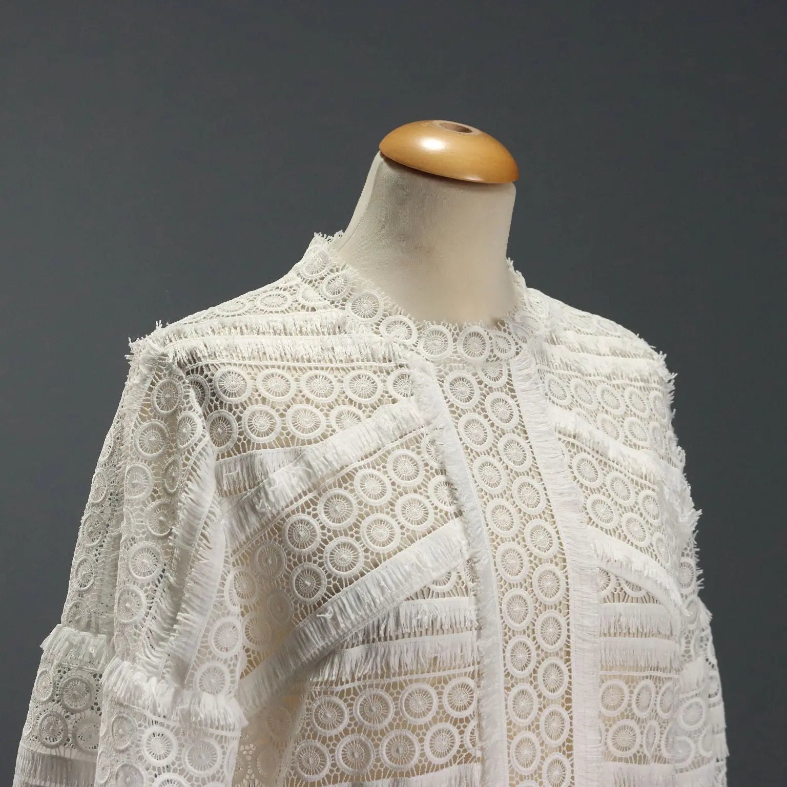 IRO Dress White Lace UK Size 10/12 Second Hand Italy