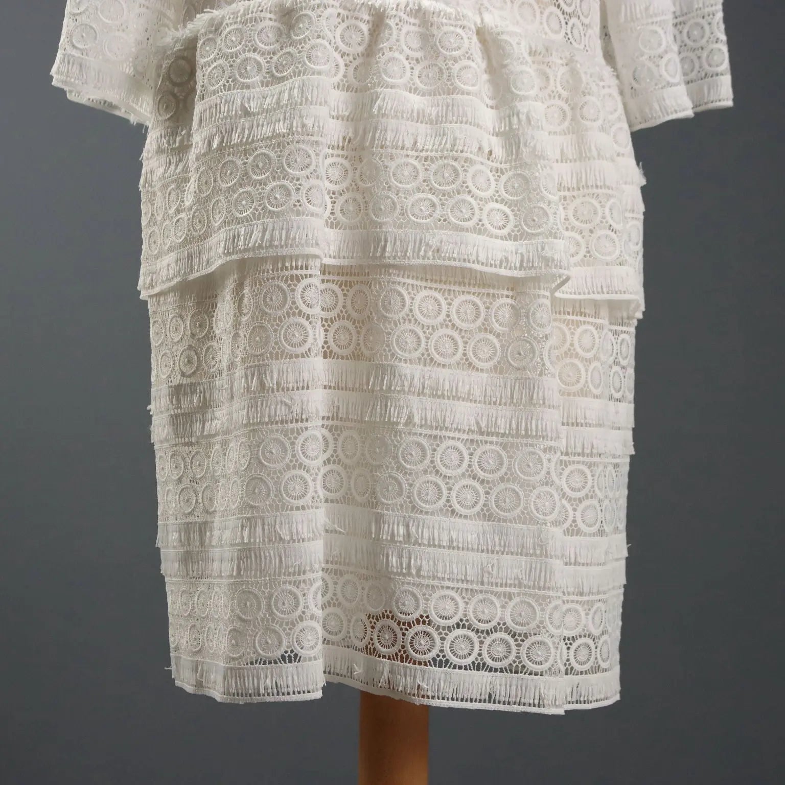 IRO Dress White Lace UK Size 10/12 Second Hand Italy