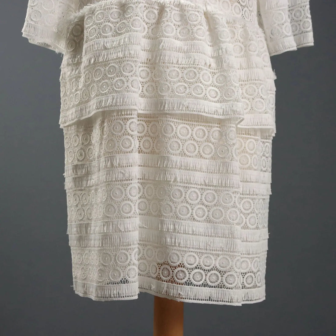IRO Dress White Lace UK Size 10/12 Second Hand Italy