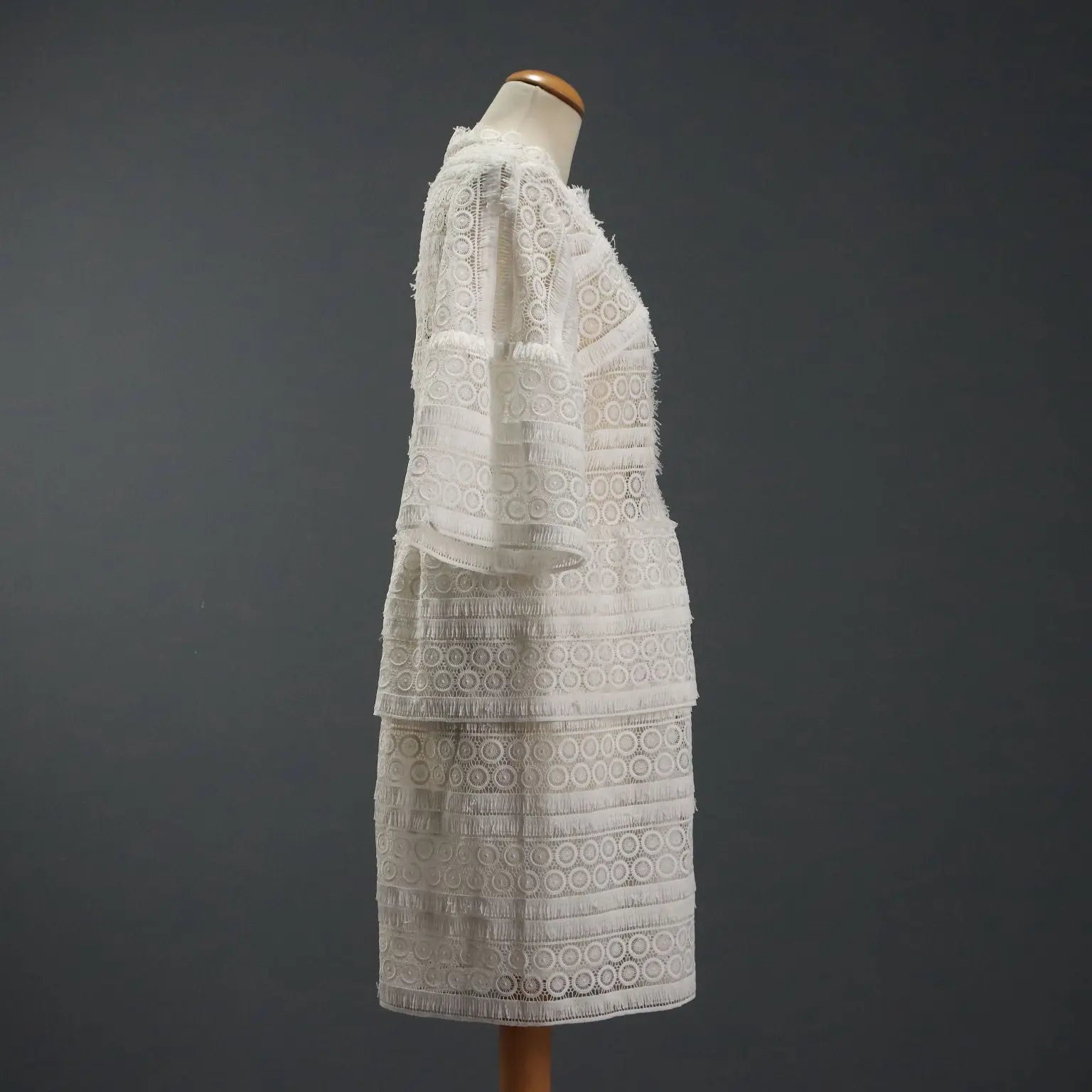 IRO Dress White Lace UK Size 10/12 Second Hand Italy