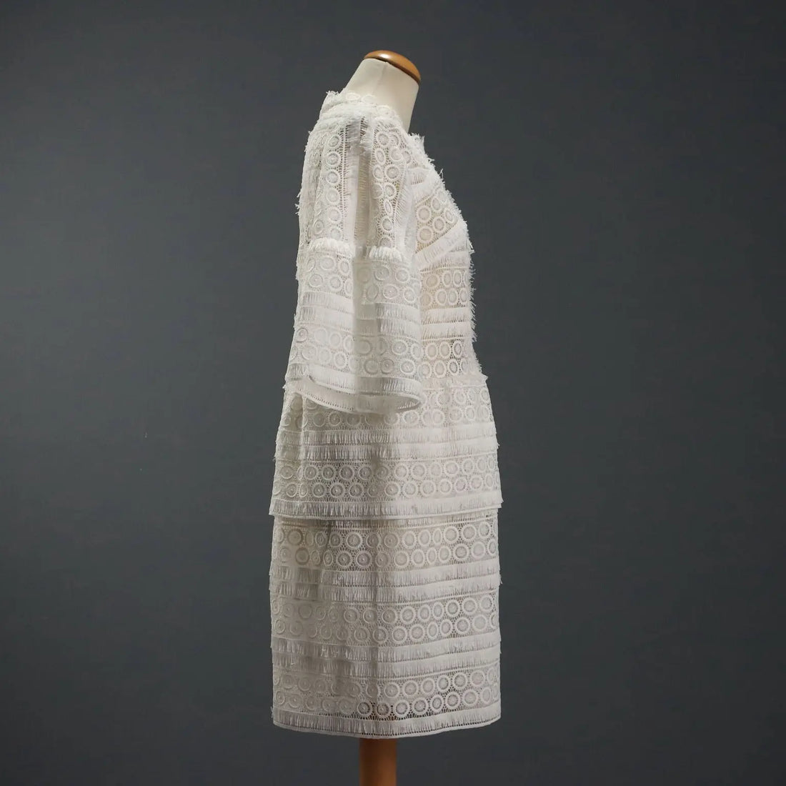 IRO Dress White Lace UK Size 10/12 Second Hand Italy