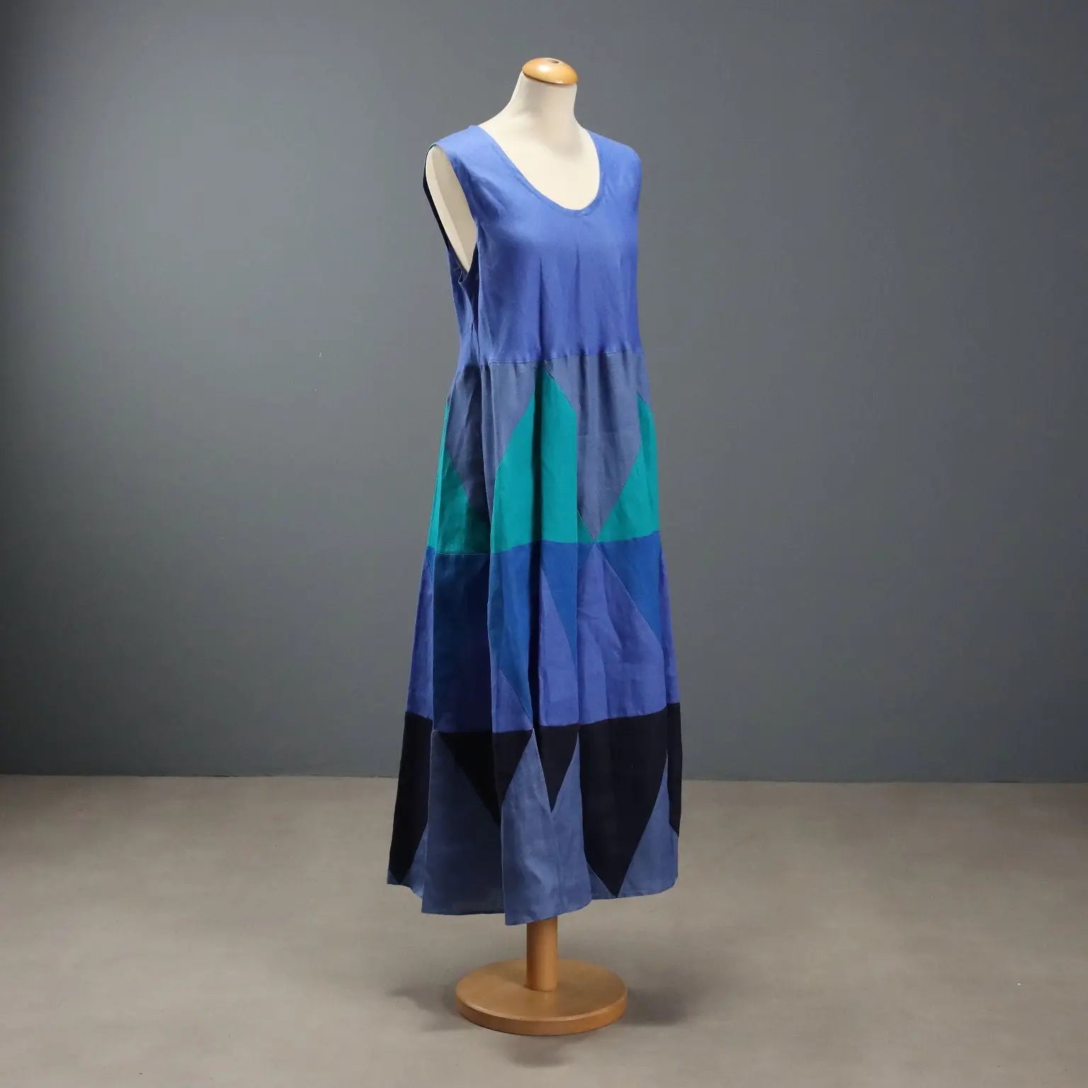 Olga de Luise Linen Dress UK Size 12/14 Second Hand Italy