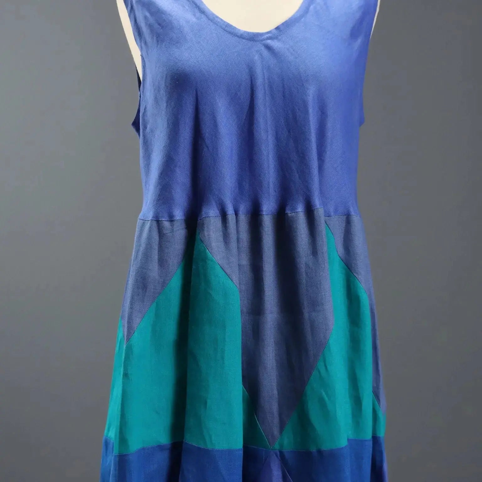 Olga de Luise Linen Dress UK Size 12/14 Second Hand Italy