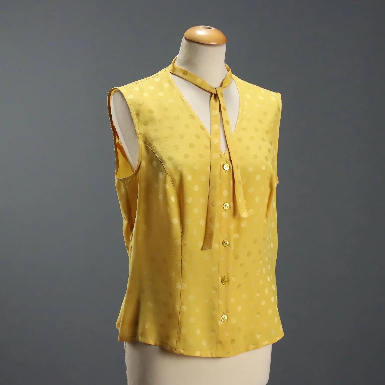 Escada Top Silk Ton sur Ton UK Size 12/14 Second Hand