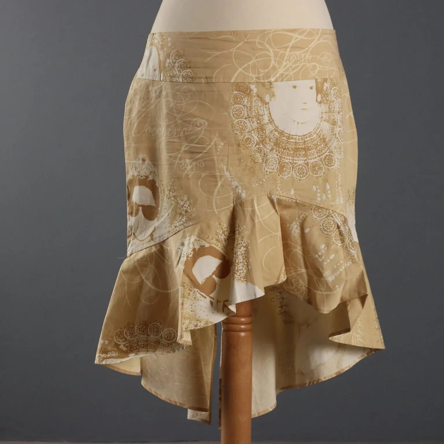 Moschino Jeans Skirt Elizabeth I Cotton Size 14 Second Hand