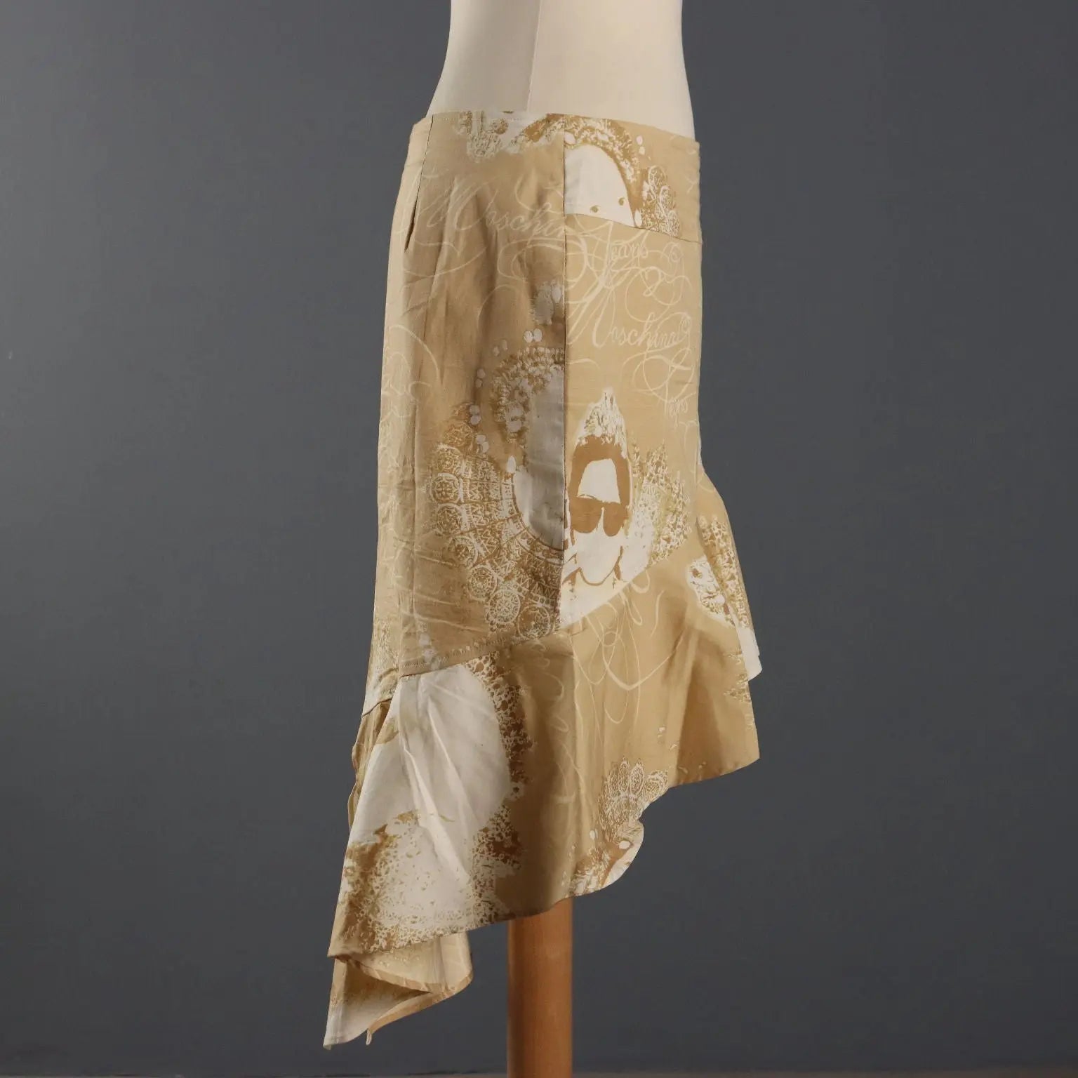 Moschino Jeans Skirt Elizabeth I Cotton Size 14 Second Hand