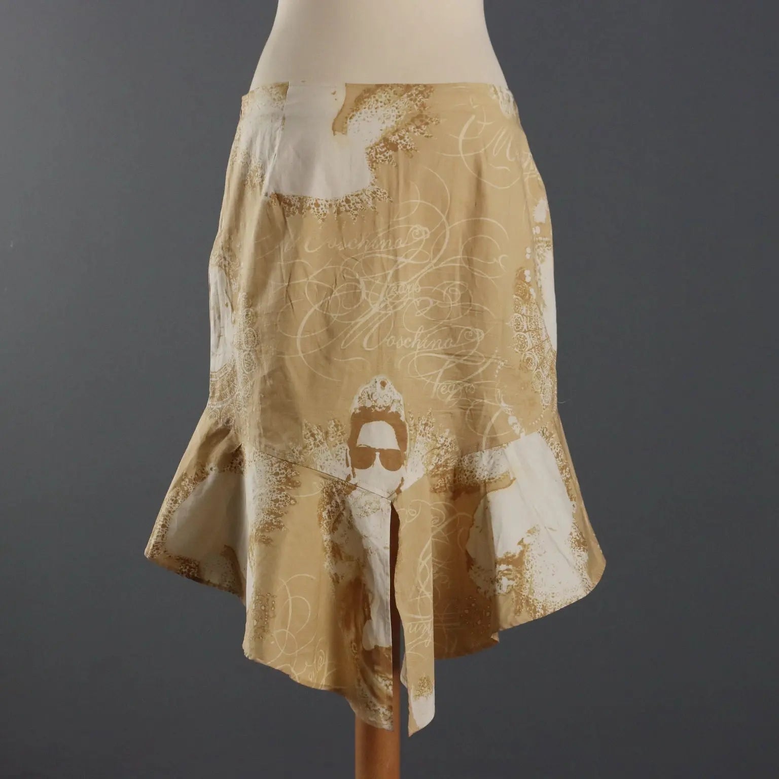 Moschino Jeans Skirt Elizabeth I Cotton Size 14 Second Hand