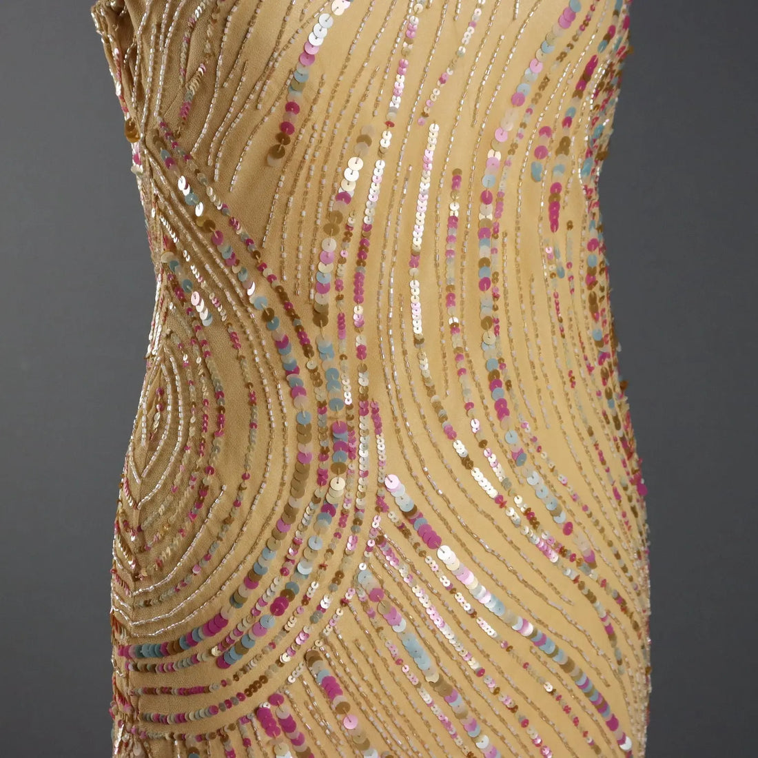 Luan Sarè Midi Dress with Sequins UK Size 8 Second Hand