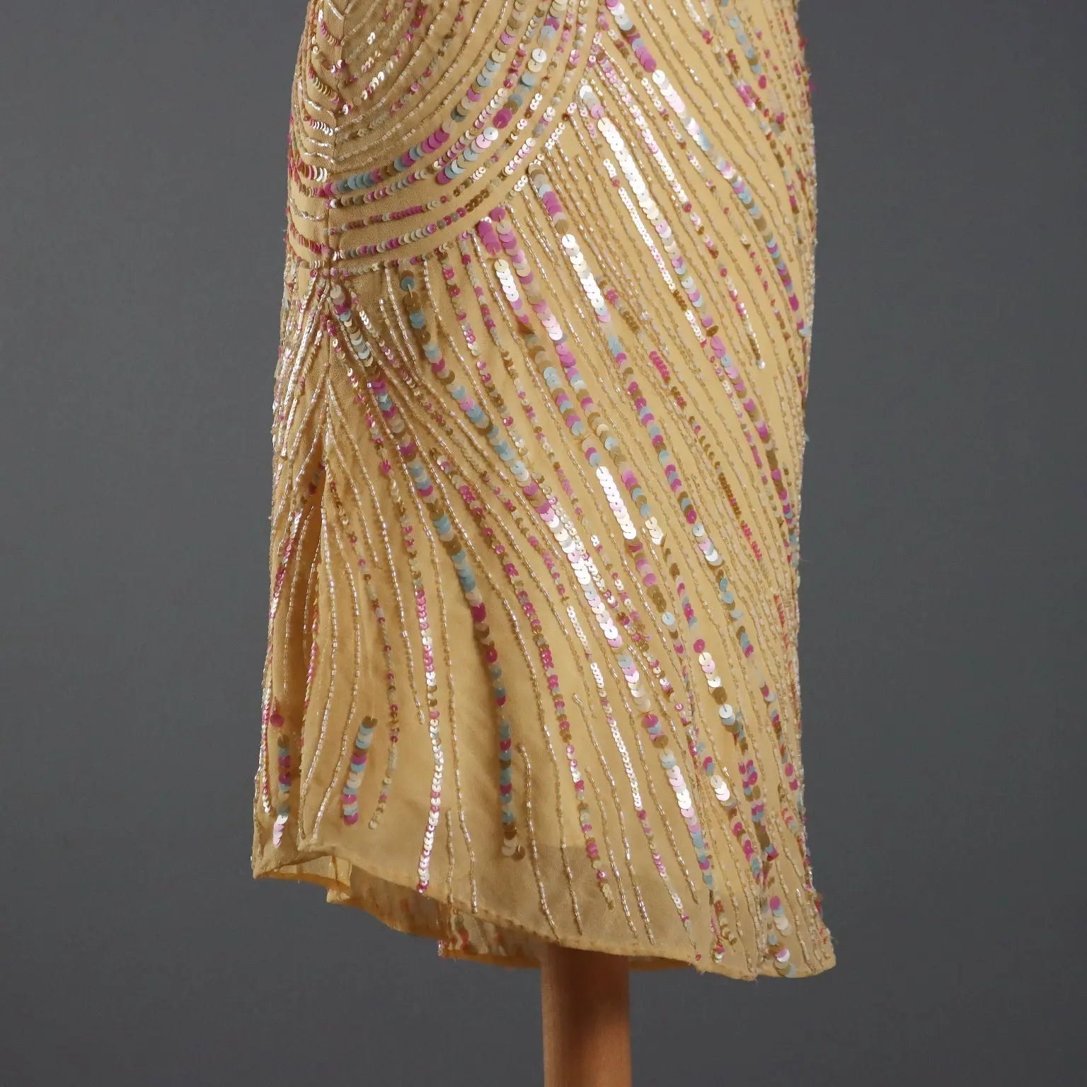 Luan Sarè Midi Dress with Sequins UK Size 8 Second Hand