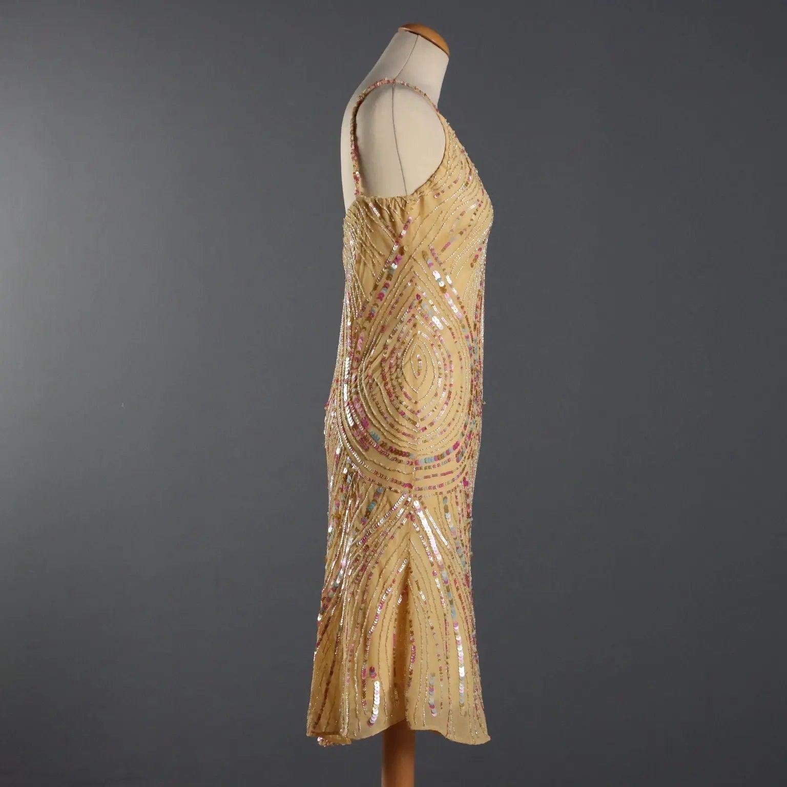 Luan Sarè Midi Dress with Sequins UK Size 8 Second Hand