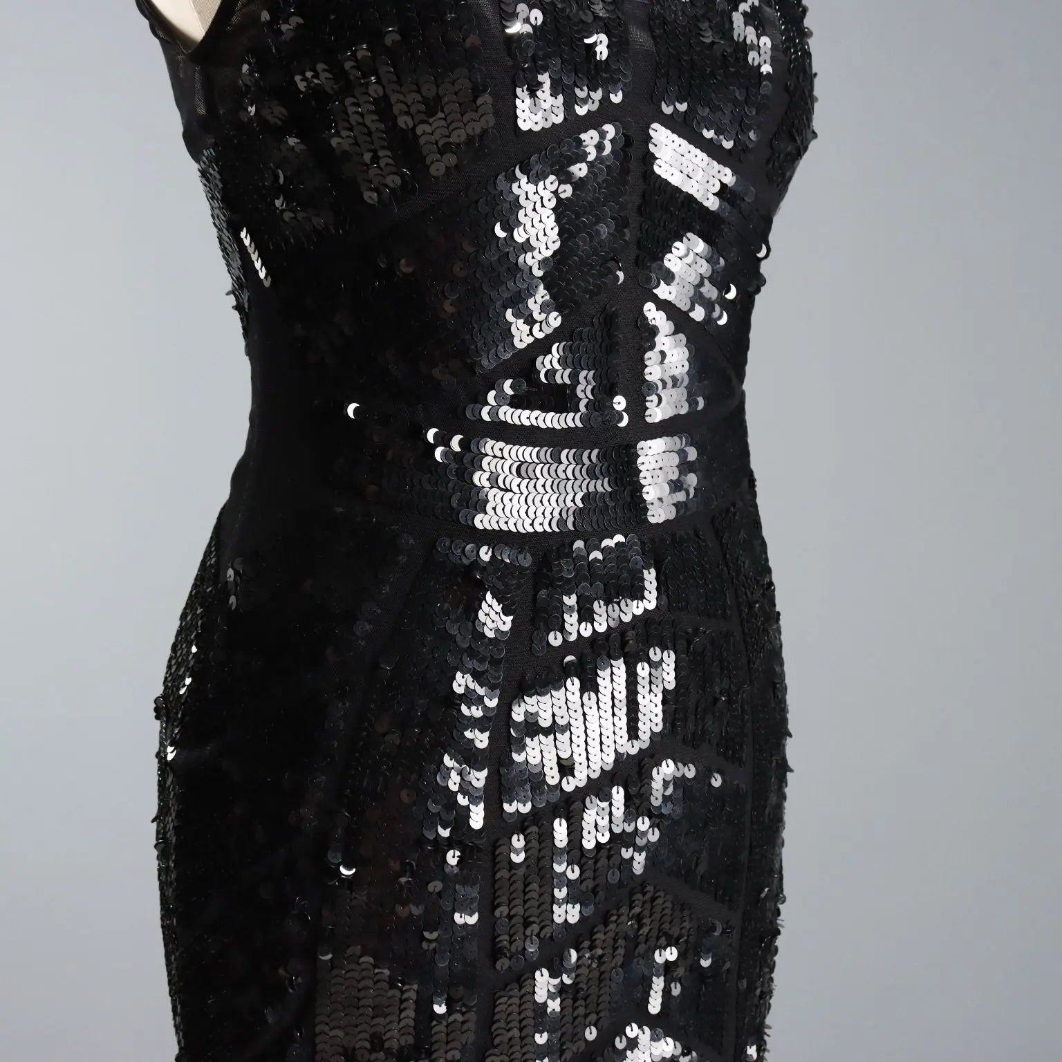 Liu Jo Sequin Dress Tulle Paillettes UK Size 14 Second Hand Italy