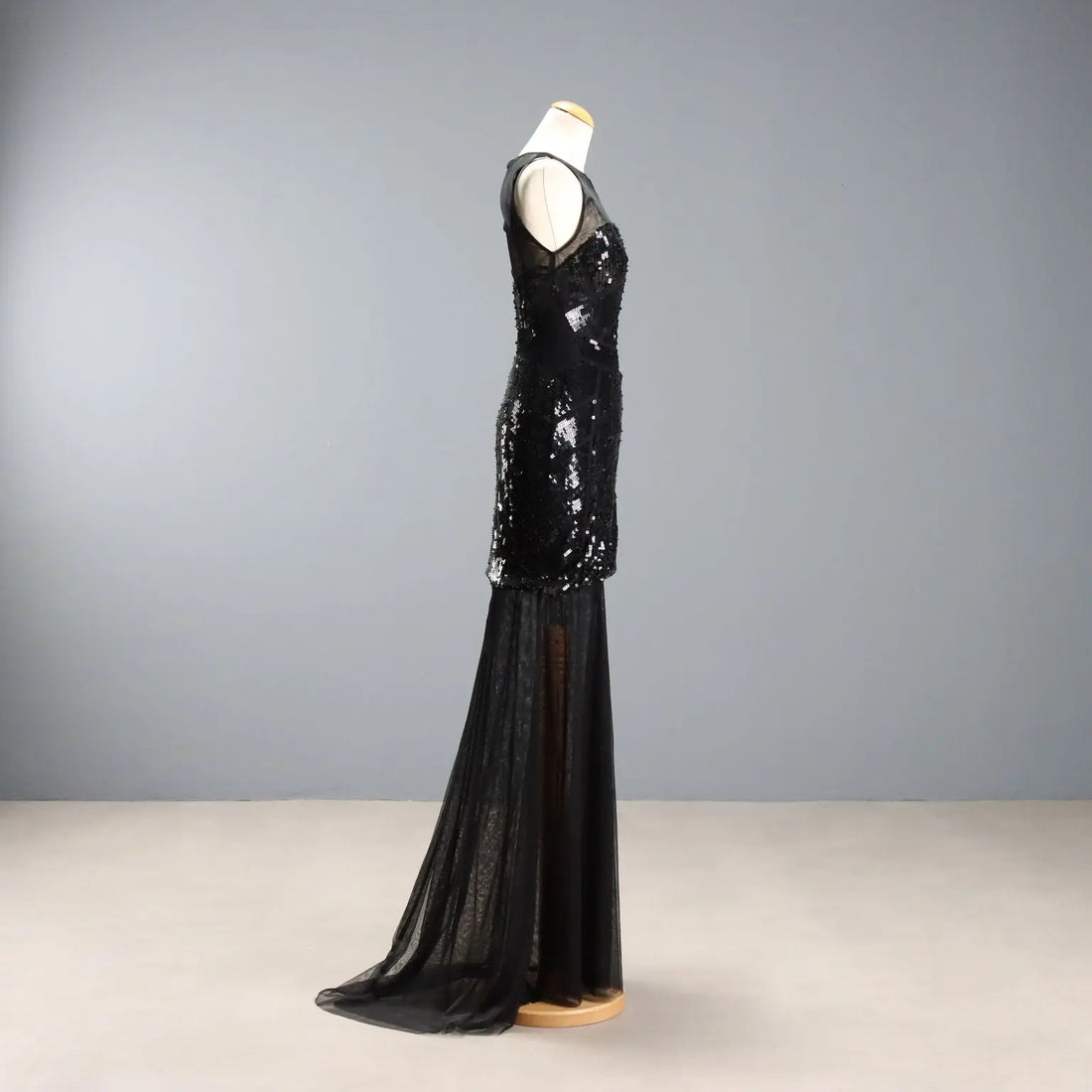Liu Jo Sequin Dress Tulle Paillettes UK Size 14 Second Hand Italy