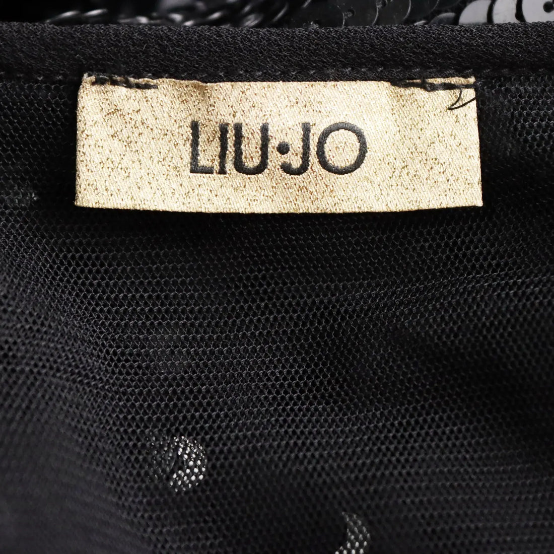 Liu Jo Sequin Dress Tulle Paillettes UK Size 14 Second Hand Italy