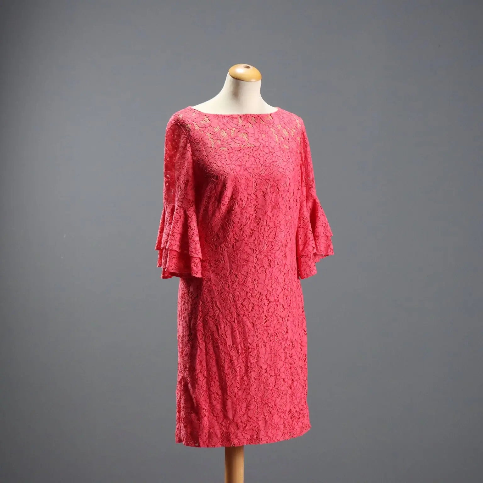 Lauren Ralph Lauren Lace Dress UK Size 12 Second Hand USA