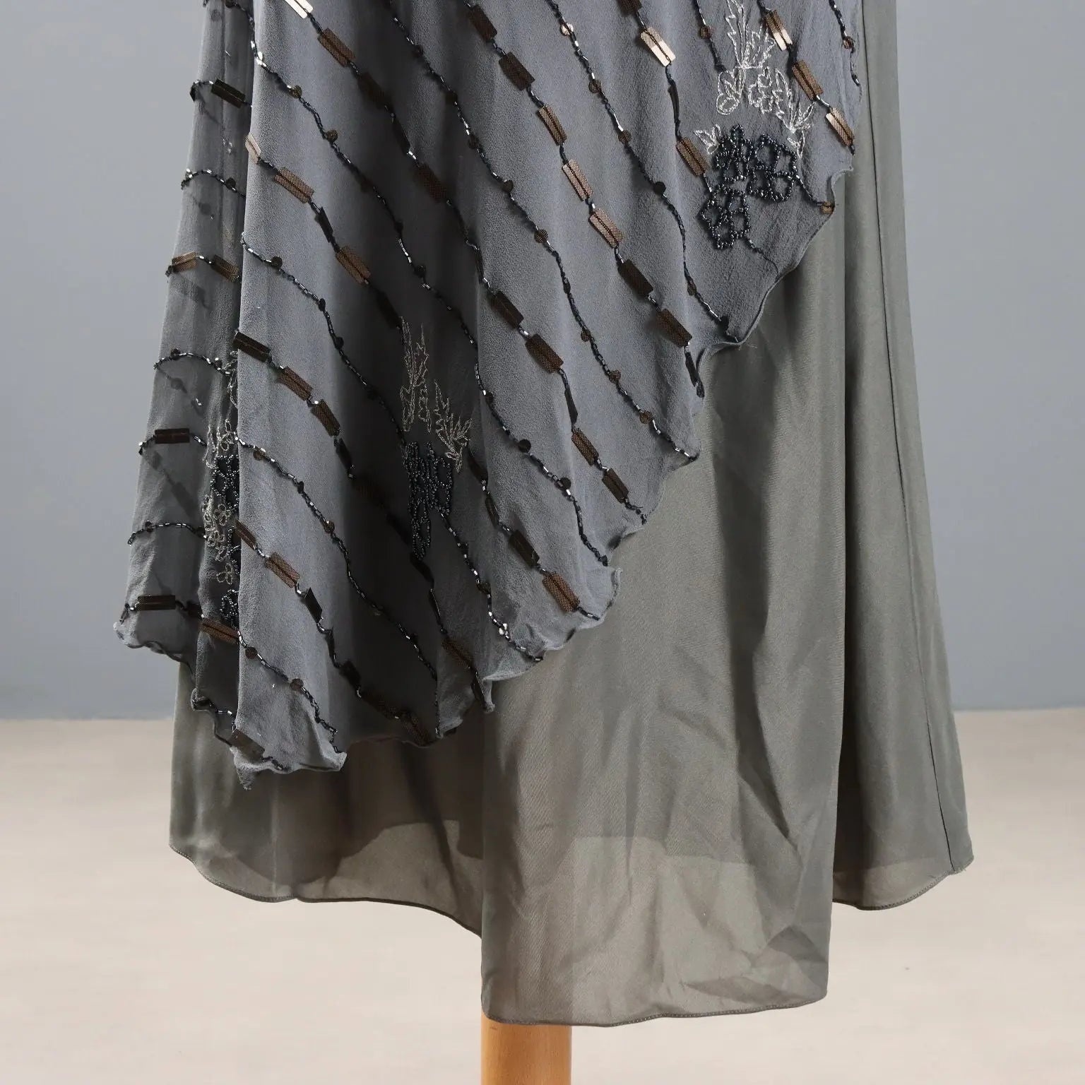 Luan Sarè Dress Beads Paillettes UK Size 12 Italy